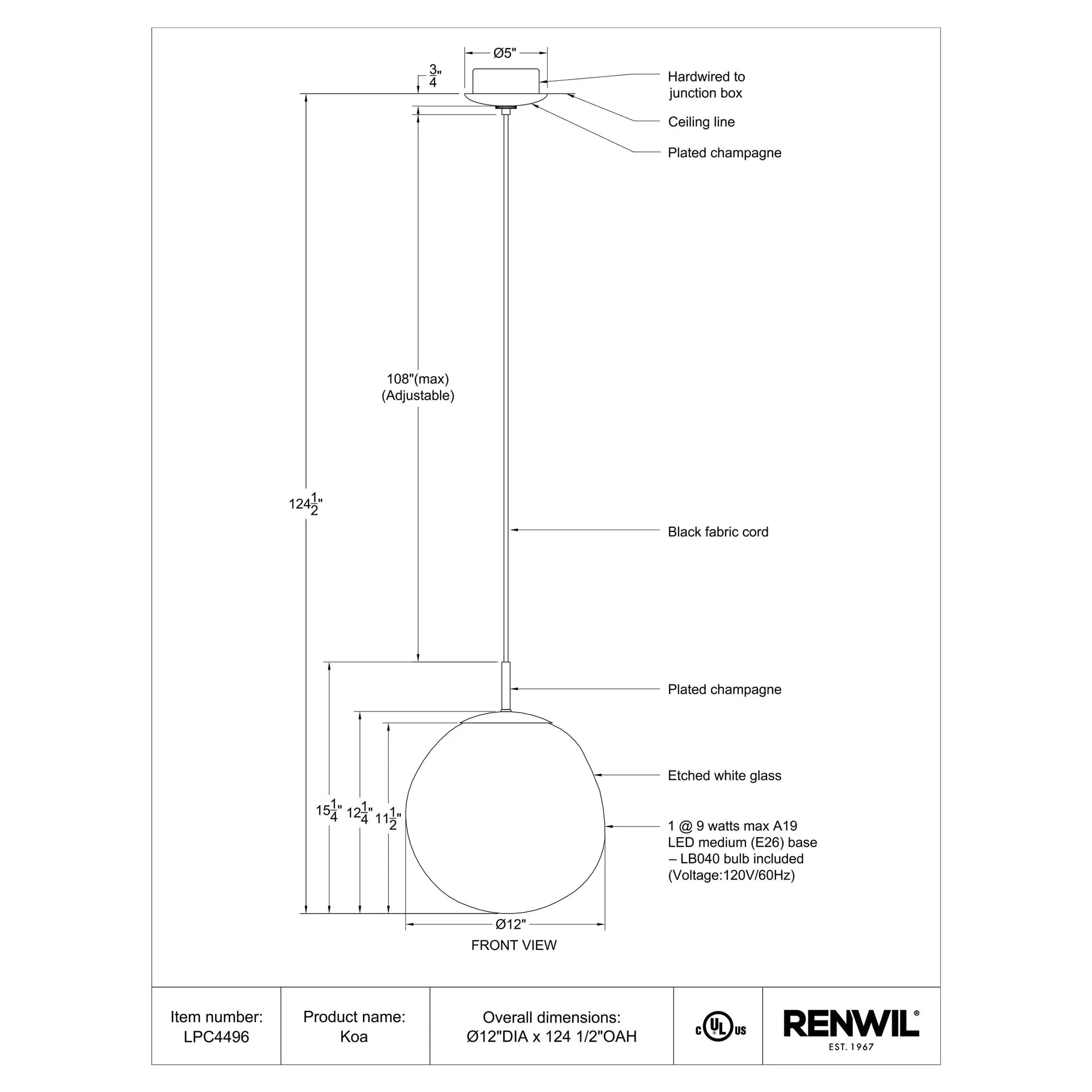 Koa Pendant Lamp - Image 6