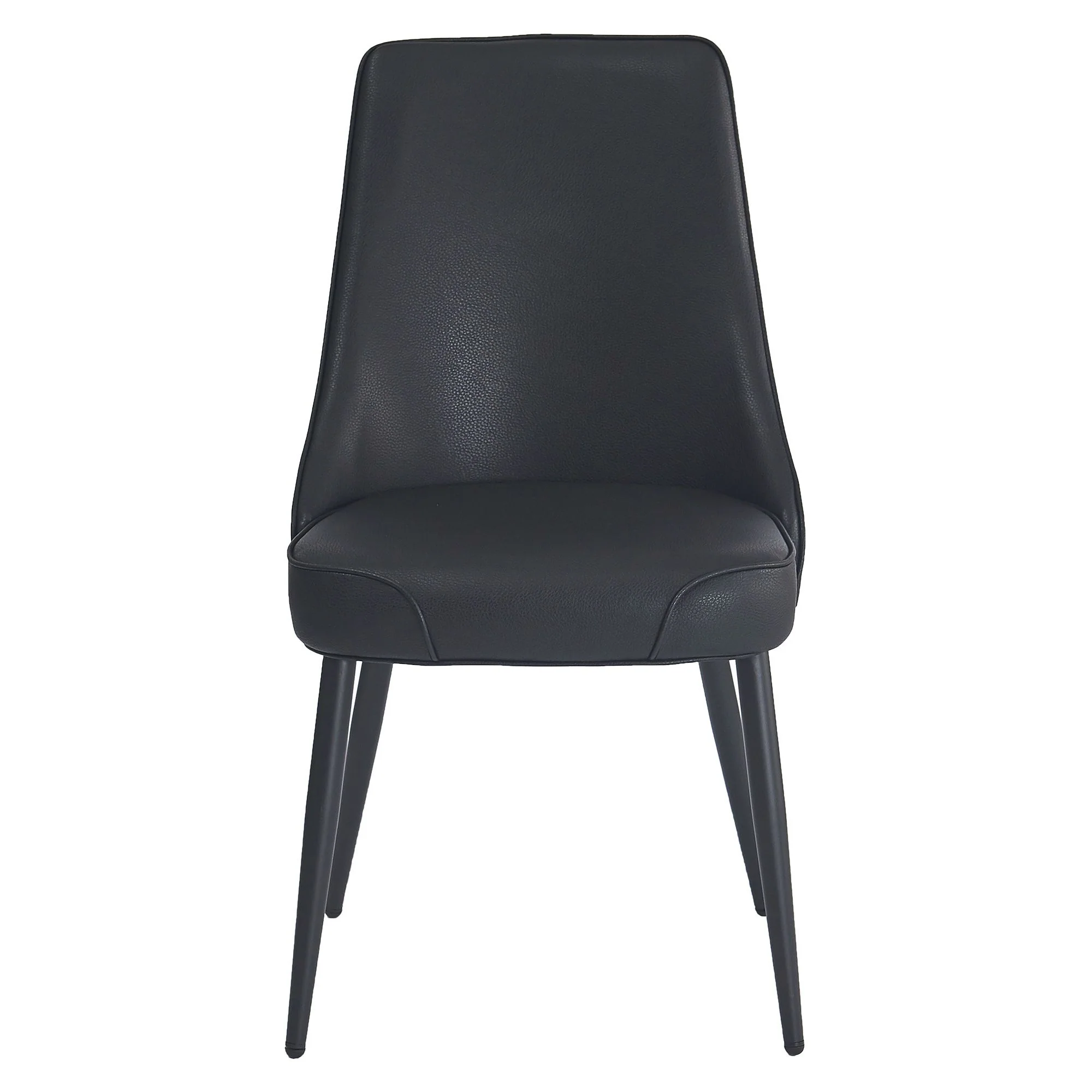 Koda Dining Chair, Faux Leather, set of 2, in Black - Image 5