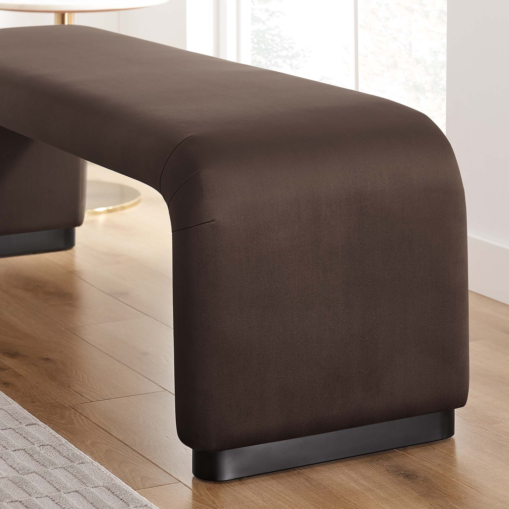 Koda Performance Velvet Waterfall Long Bench - Image 12
