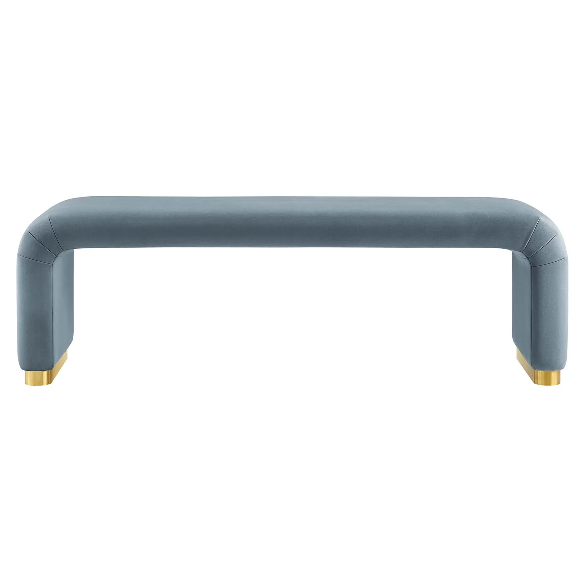 Koda Performance Velvet Waterfall Long Bench - Image 32