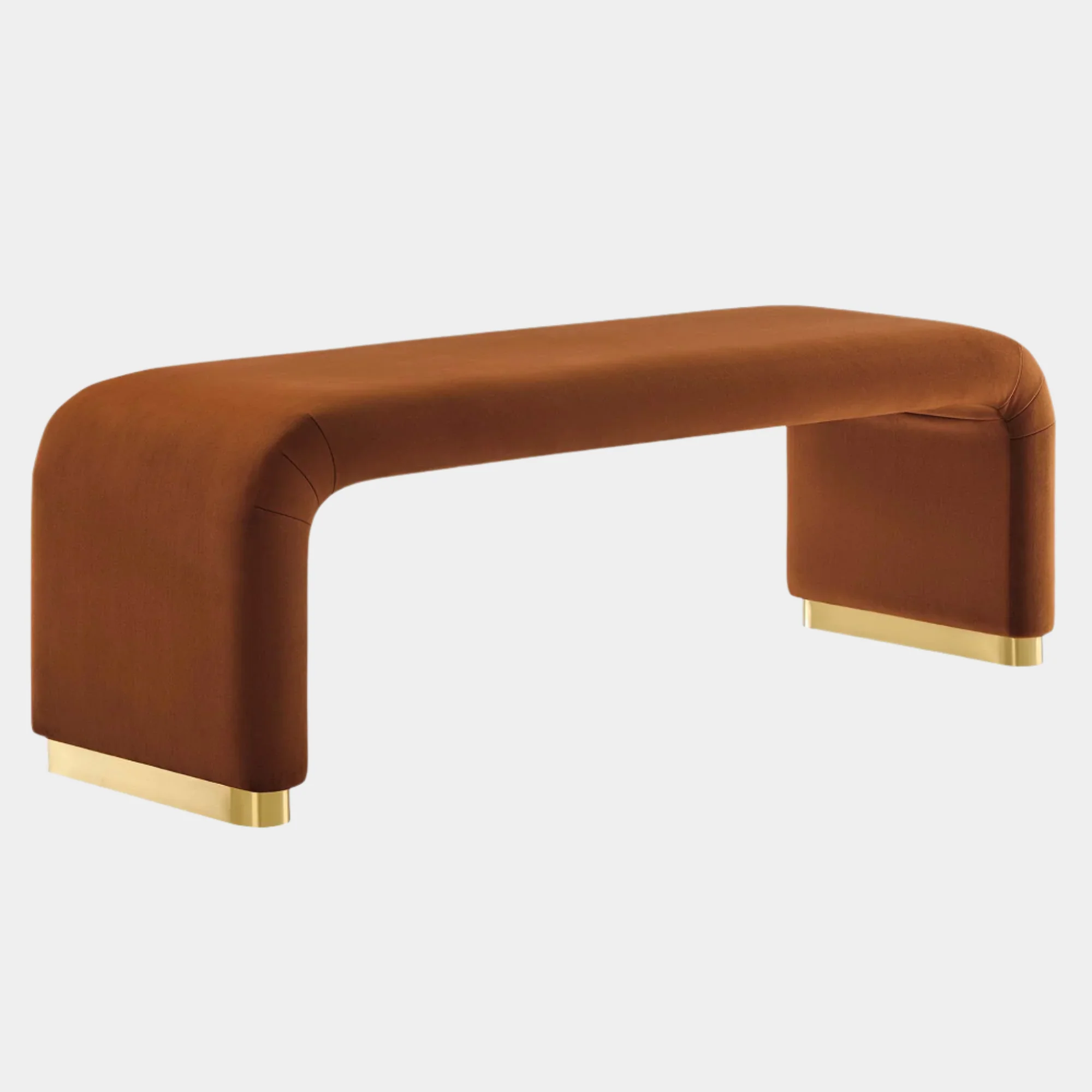 Koda Performance Velvet Waterfall Long Bench - Image 37