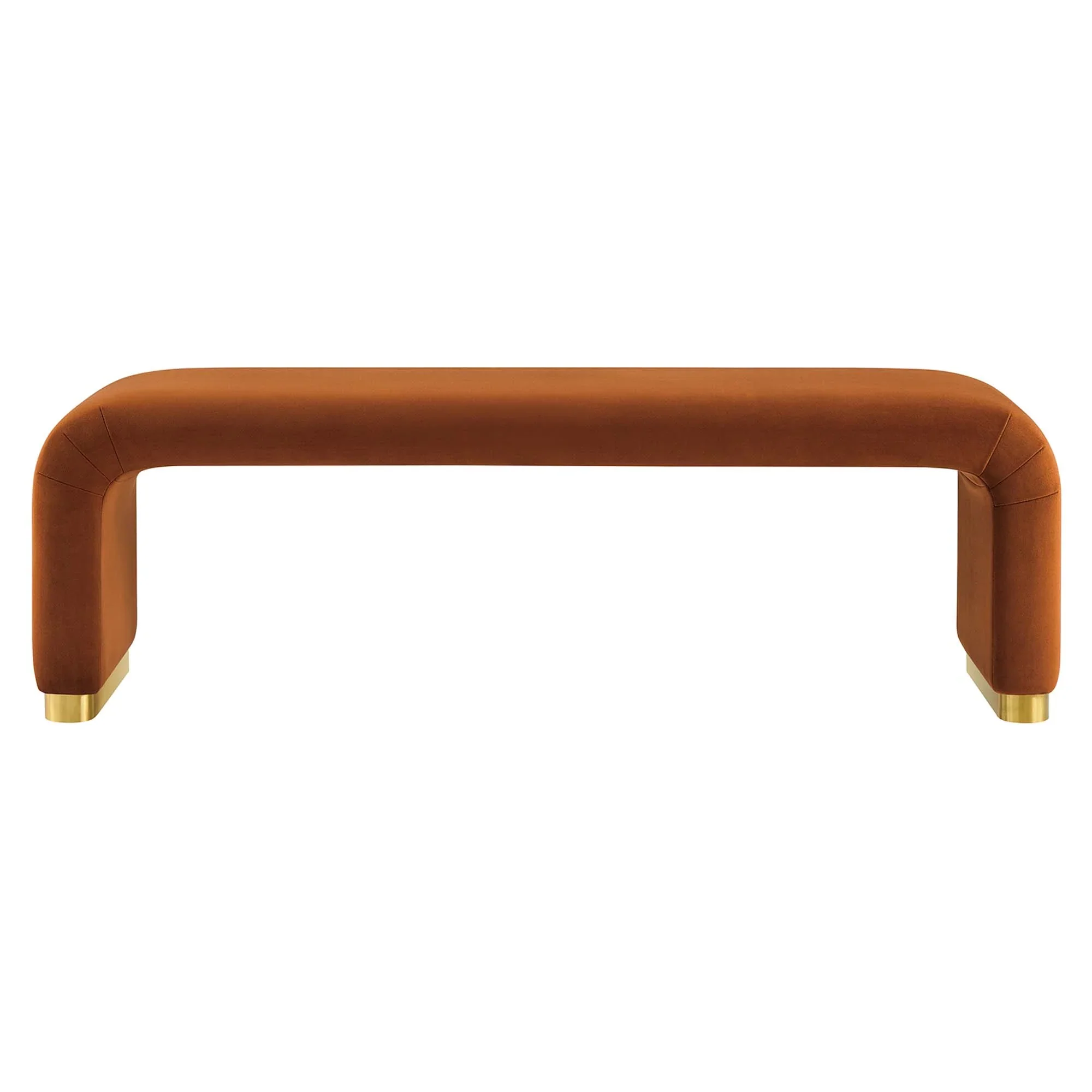 Koda Performance Velvet Waterfall Long Bench - Image 41