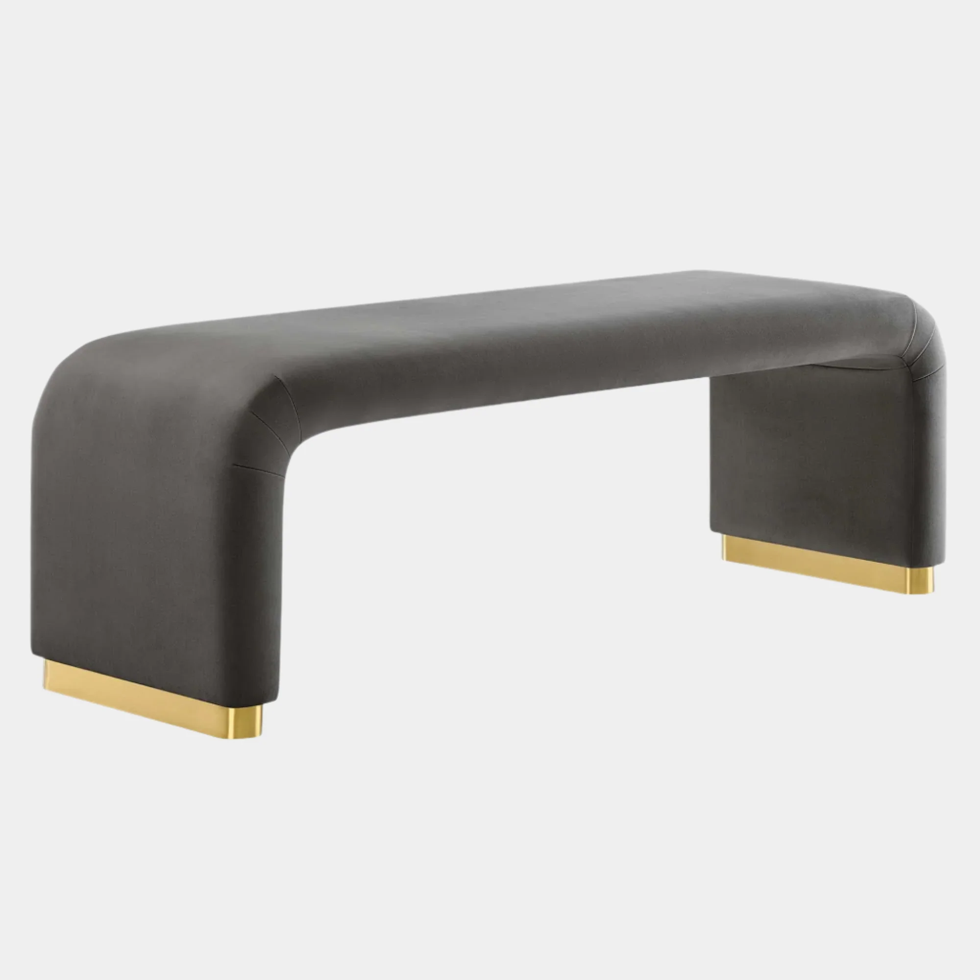 Koda Performance Velvet Waterfall Long Bench - Image 46