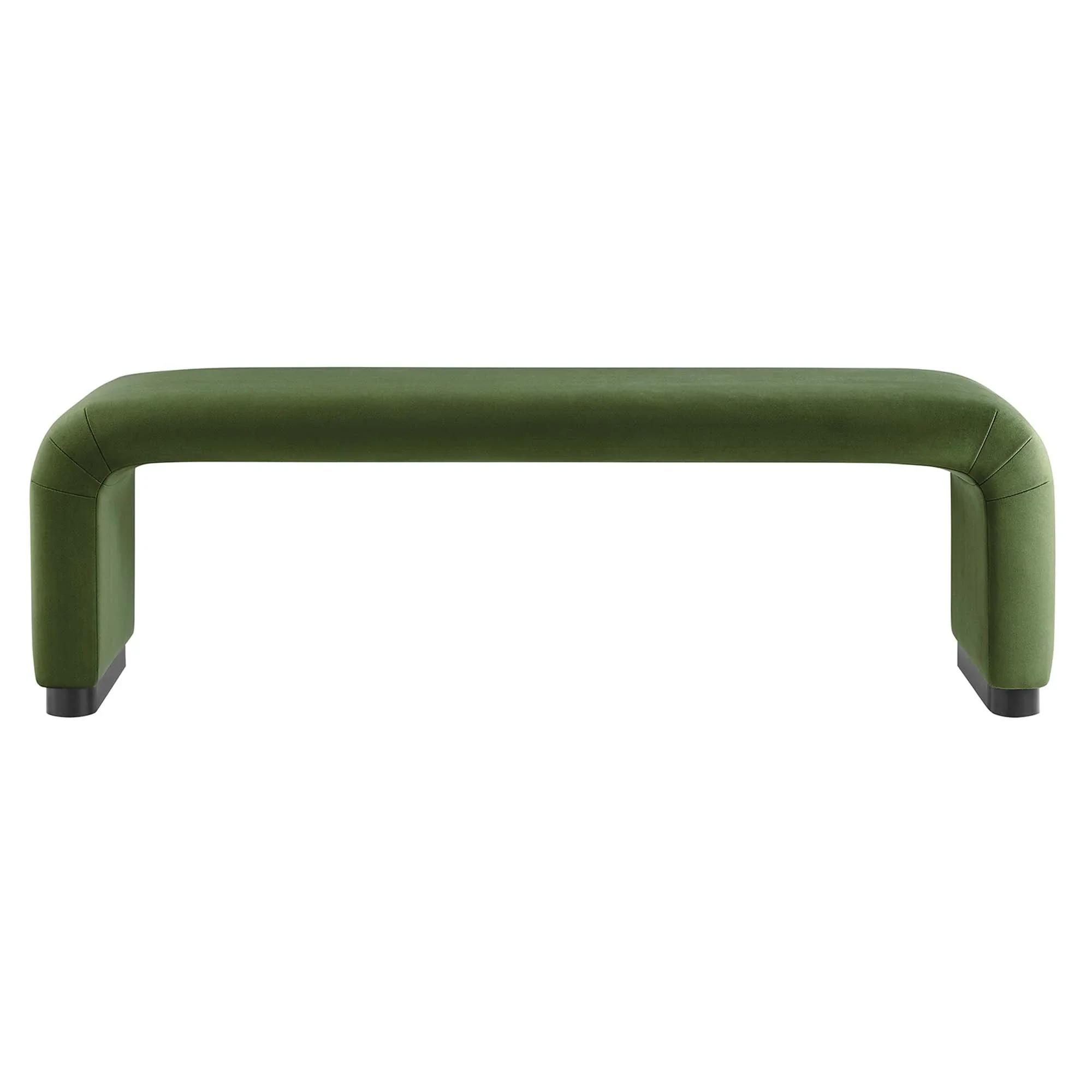 Koda Performance Velvet Waterfall Long Bench - Image 5