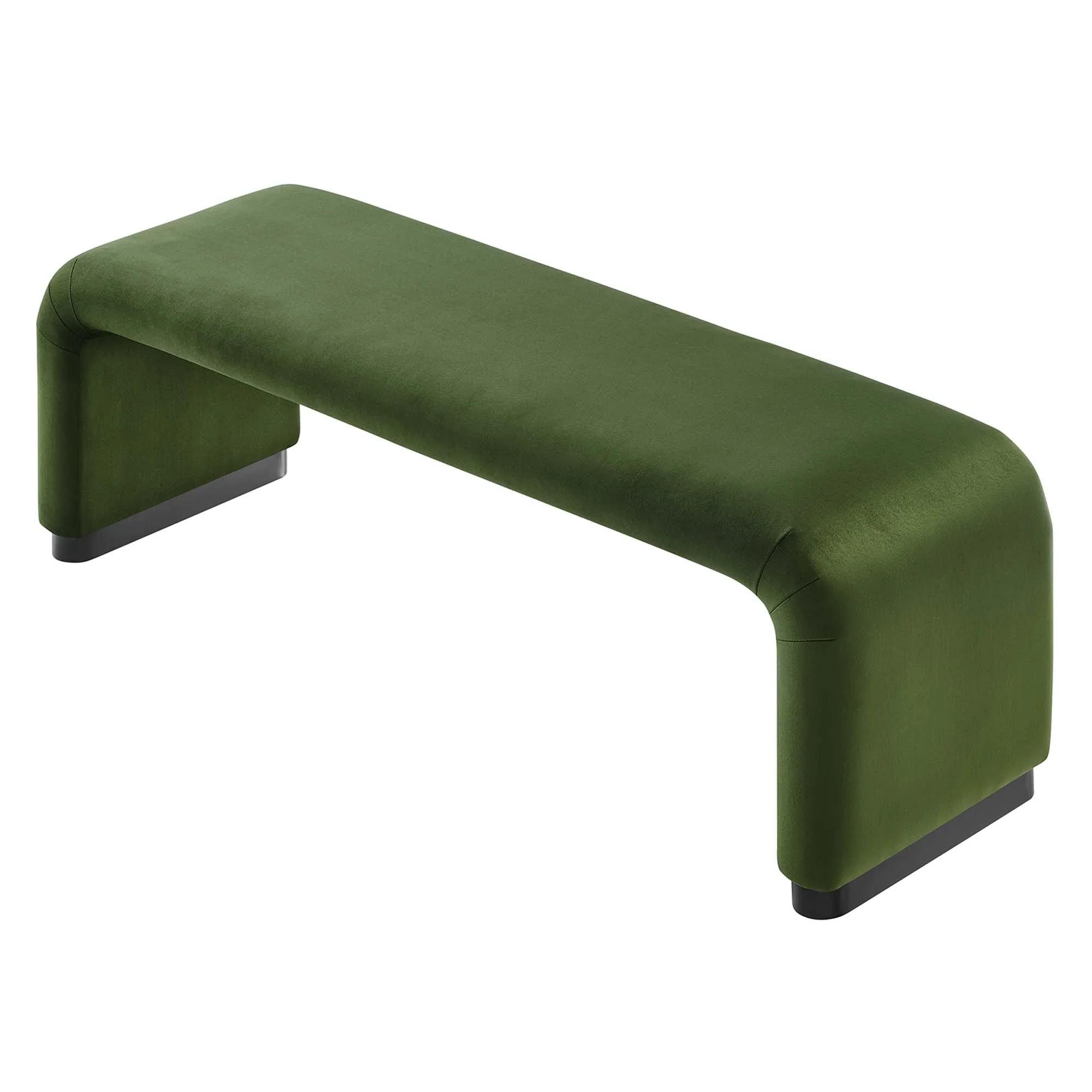 Koda Performance Velvet Waterfall Long Bench - Image 6