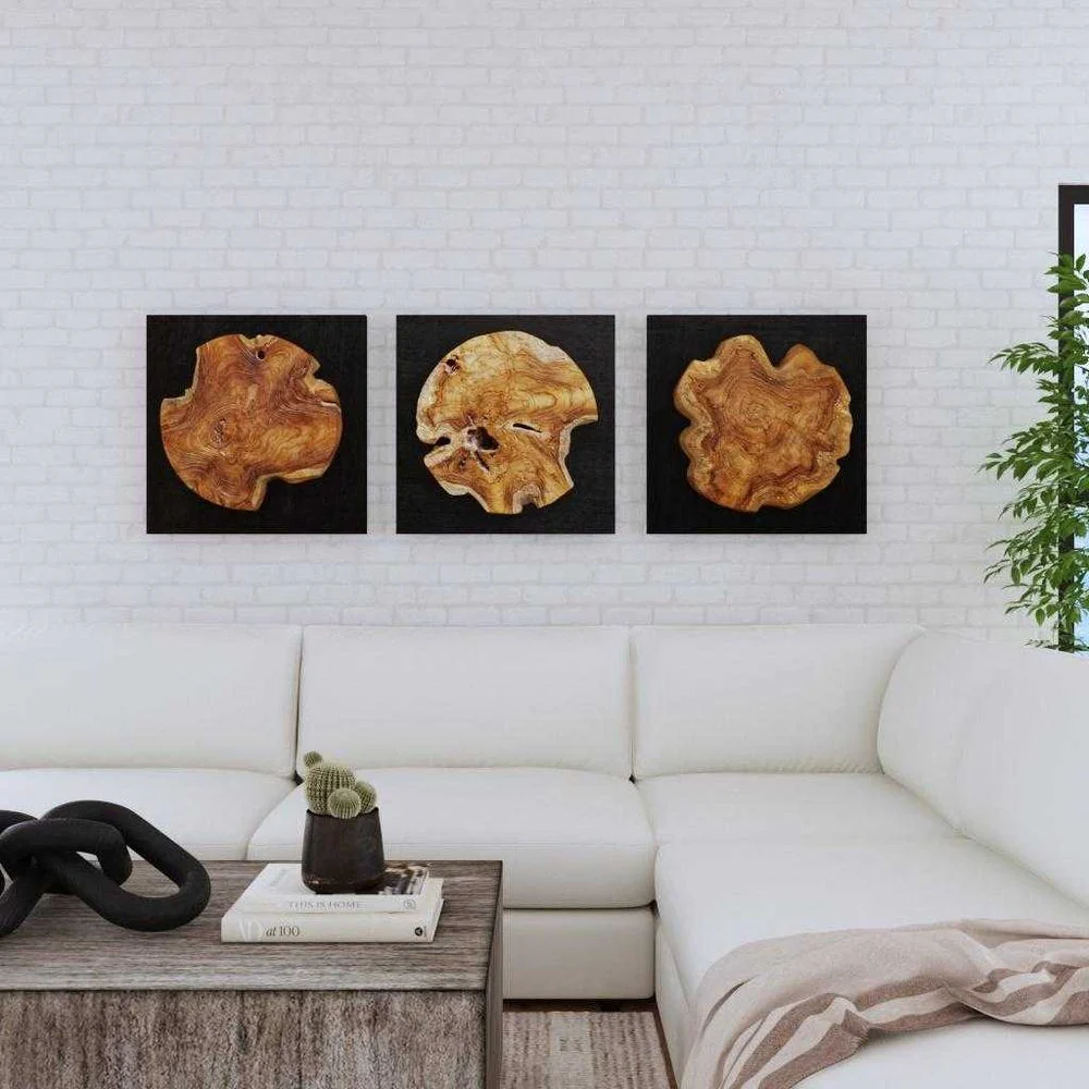 Kolini Wood Wall Decor, S/3 - Image 2