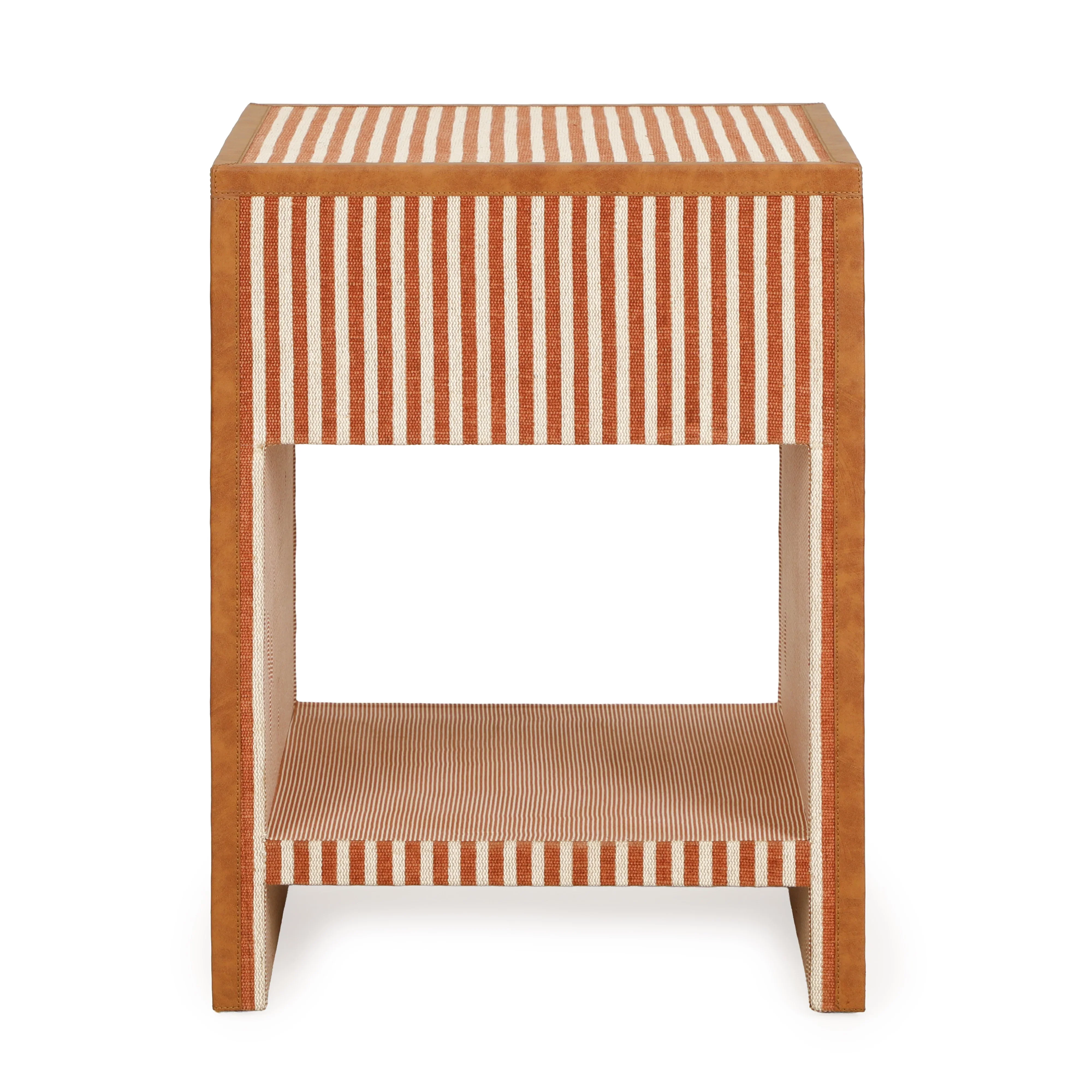 Kora 18" Cotton Jute 1-Drawer Contract-Grade Nightstand - Image 5