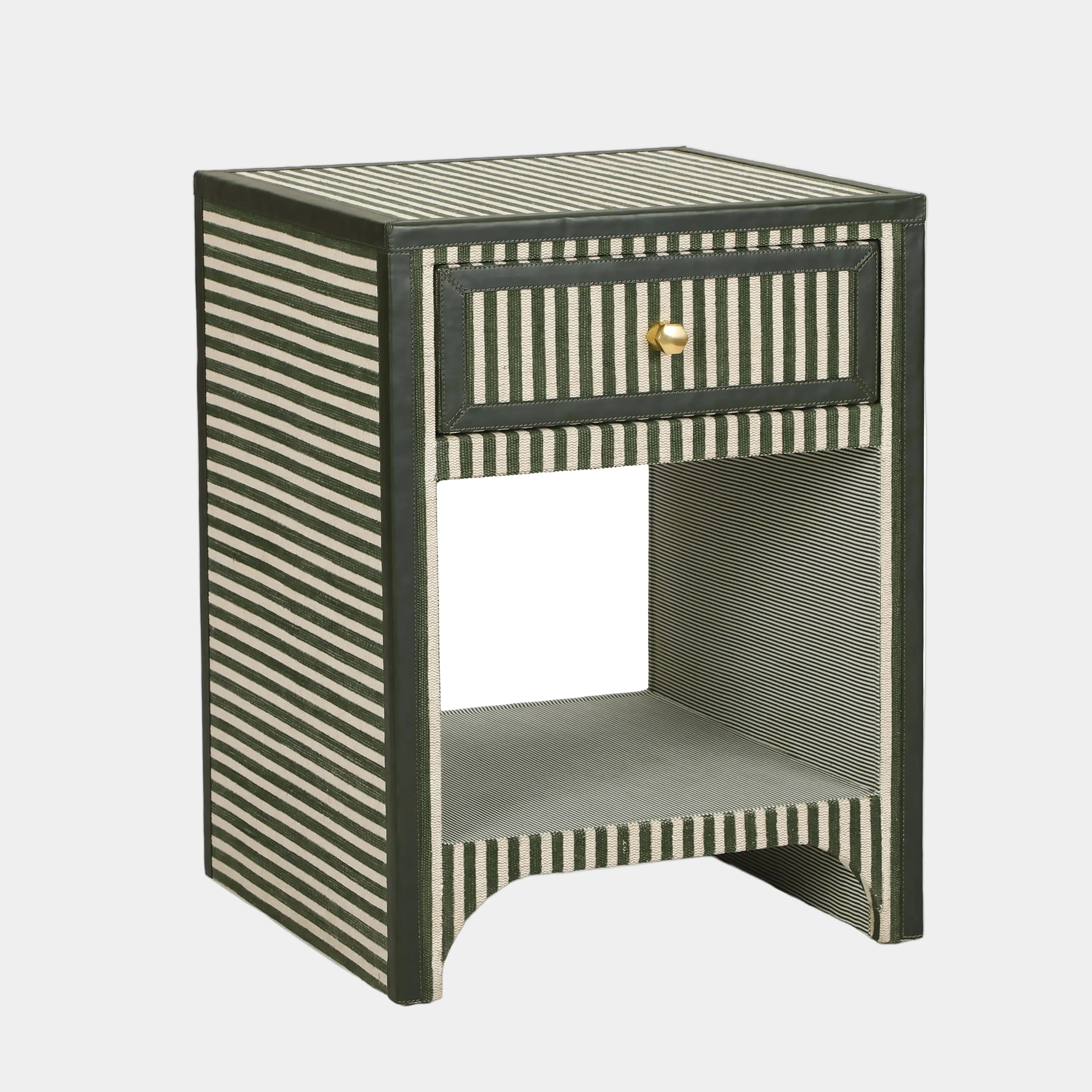 Kora 18" Cotton Jute 1-Drawer Contract-Grade Nightstand - Image 7