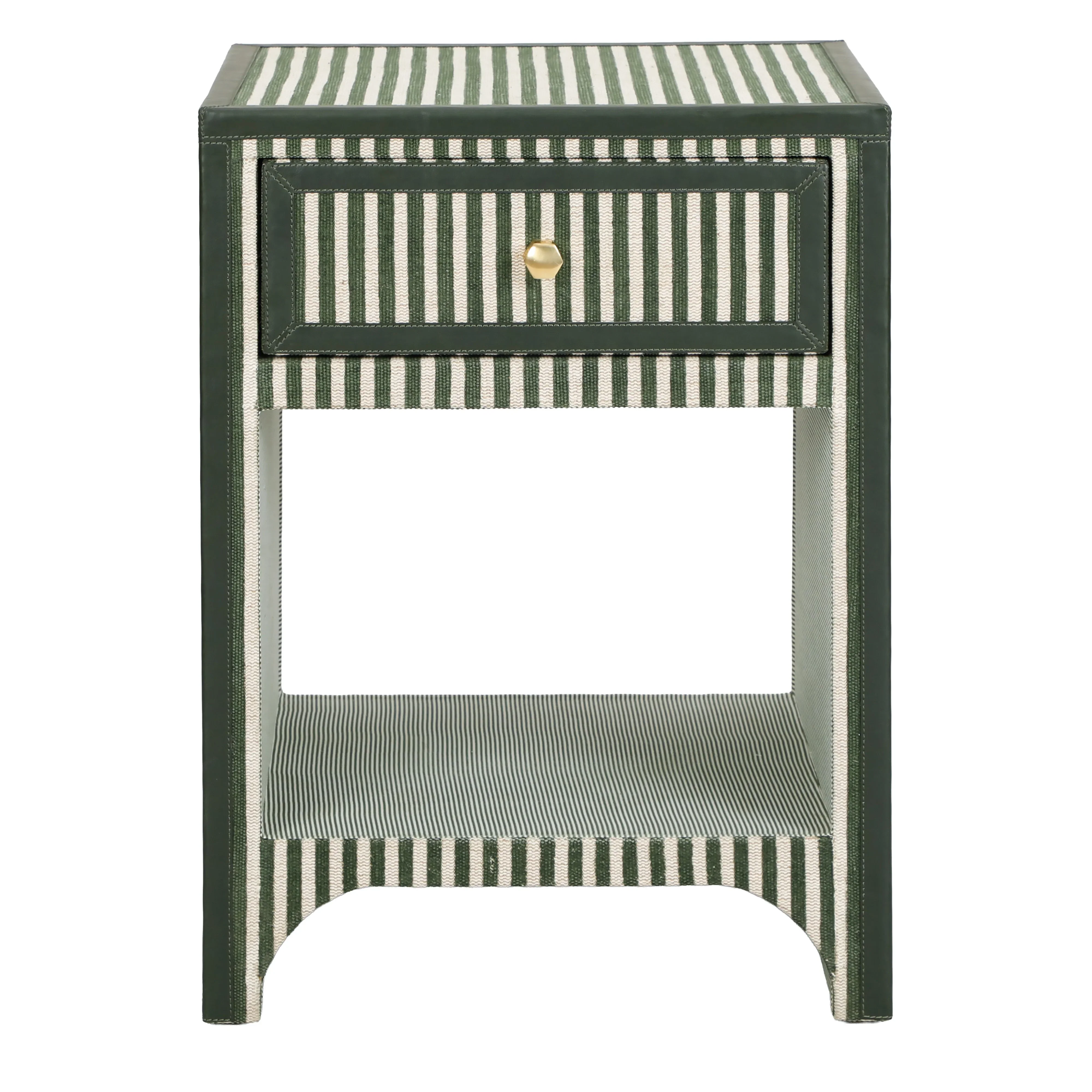 Kora 18" Cotton Jute 1-Drawer Contract-Grade Nightstand - Image 9