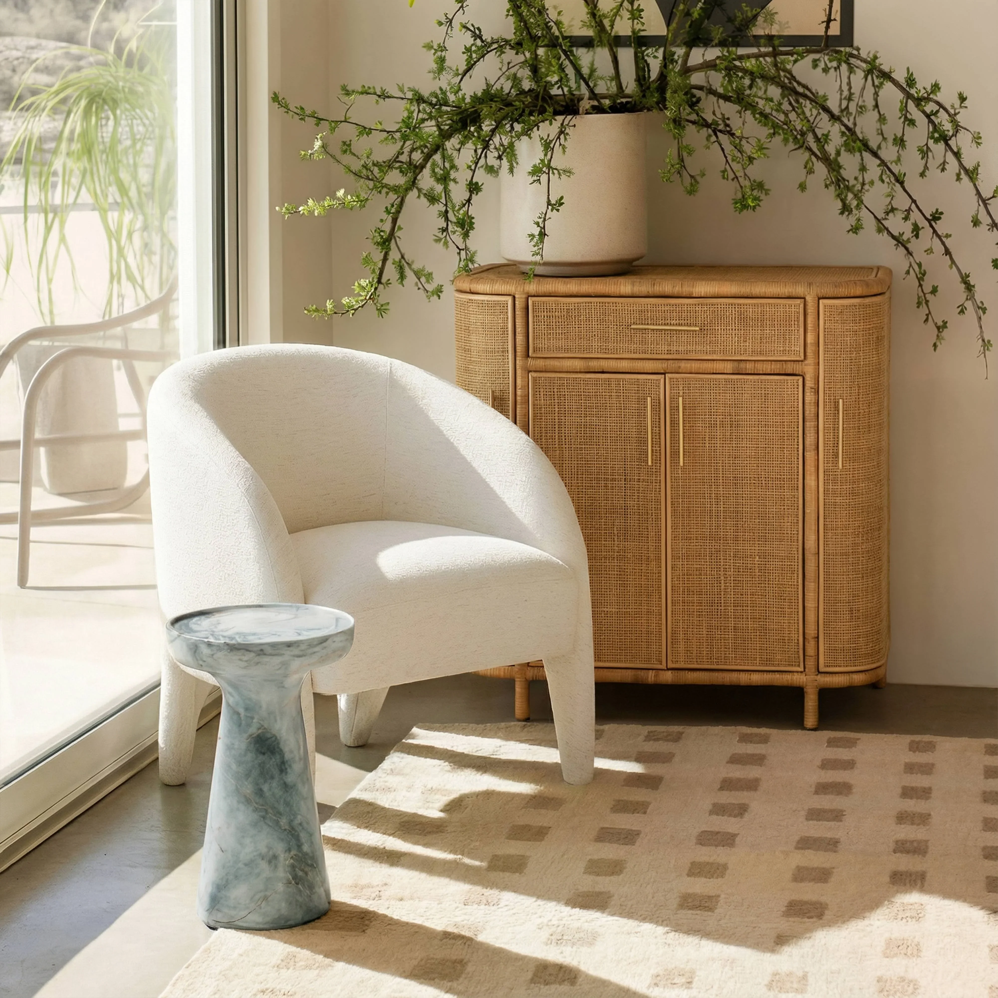 Kris Contract-Grade Chenille Accent Chair - Image 2