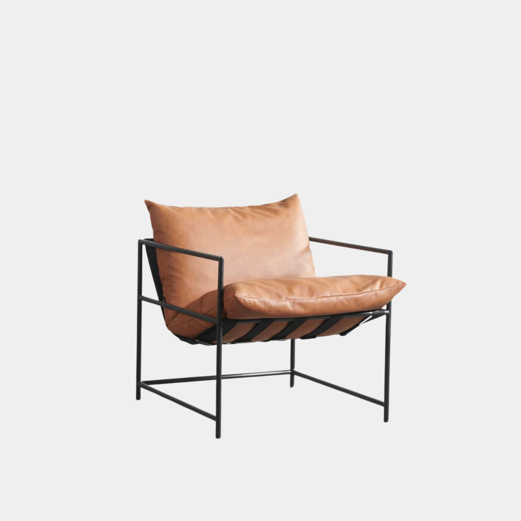 KYOTO - Brown Vegan Leather Chair - Image 3