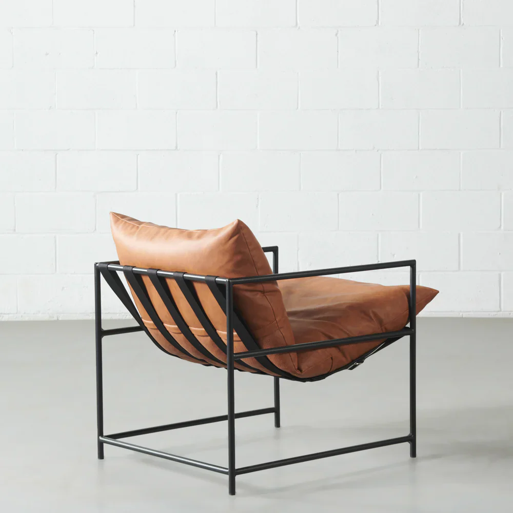 KYOTO - Brown Vegan Leather Chair - Image 6