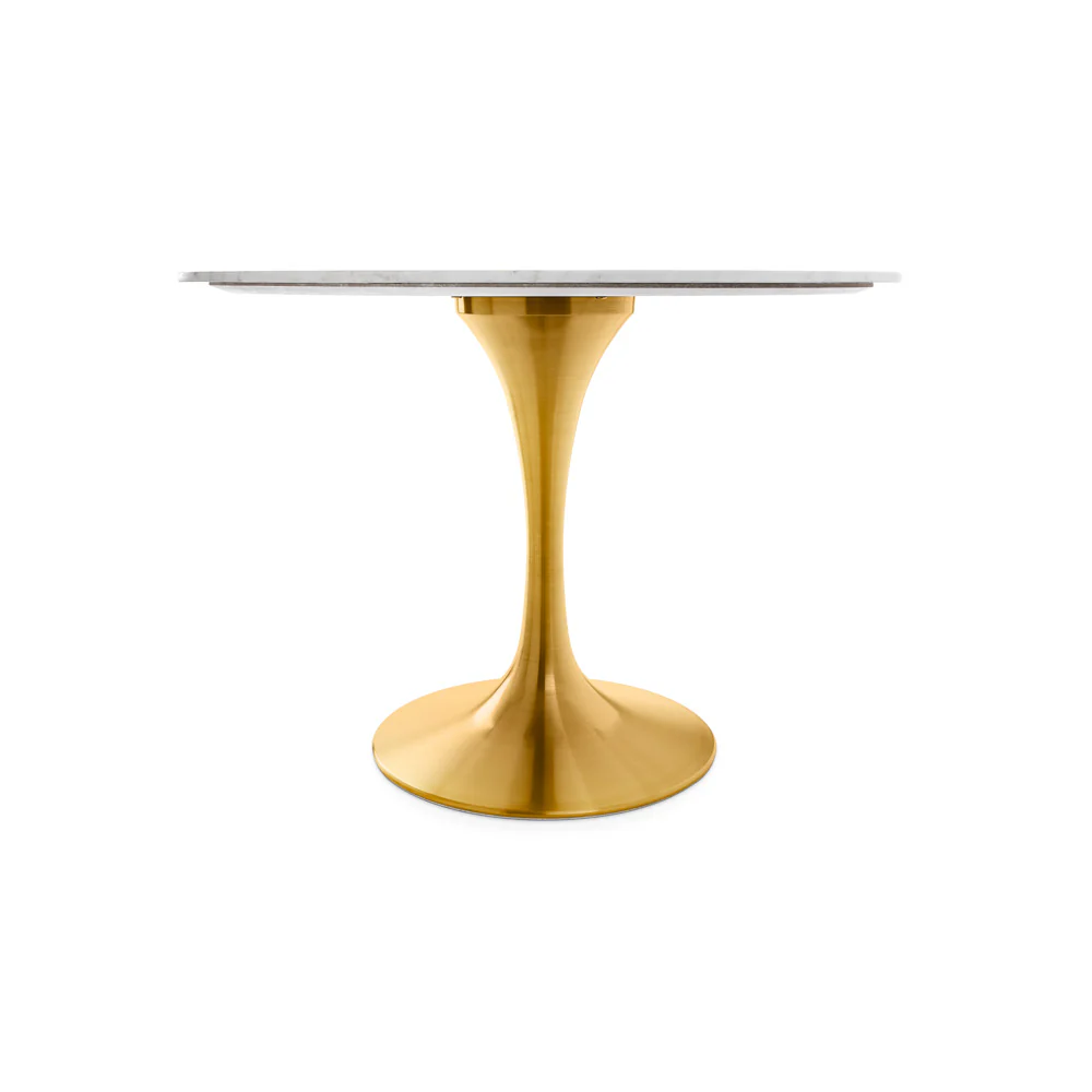 Kyros Dining Table: Matte Gold - Image 3