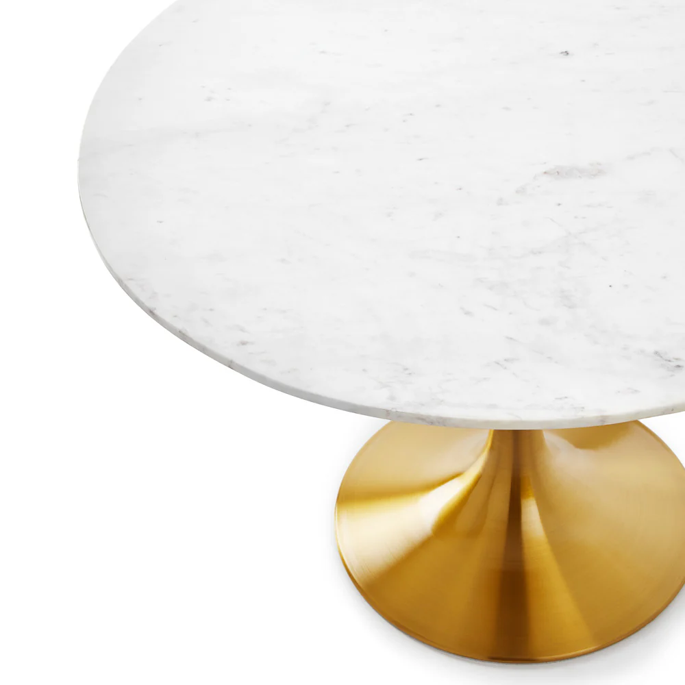 Kyros Dining Table: Matte Gold - Image 4