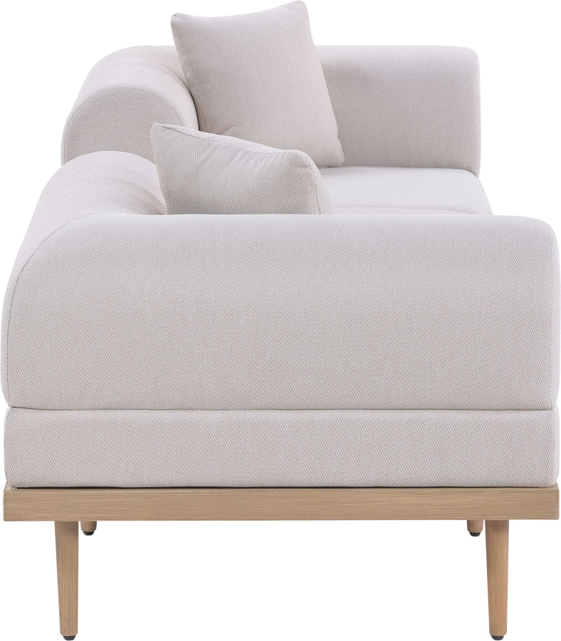 Laguna Resilient Water Resistant Fabric Upholstered Outdoor Patio 3pc. Modular Sofa - Image 9