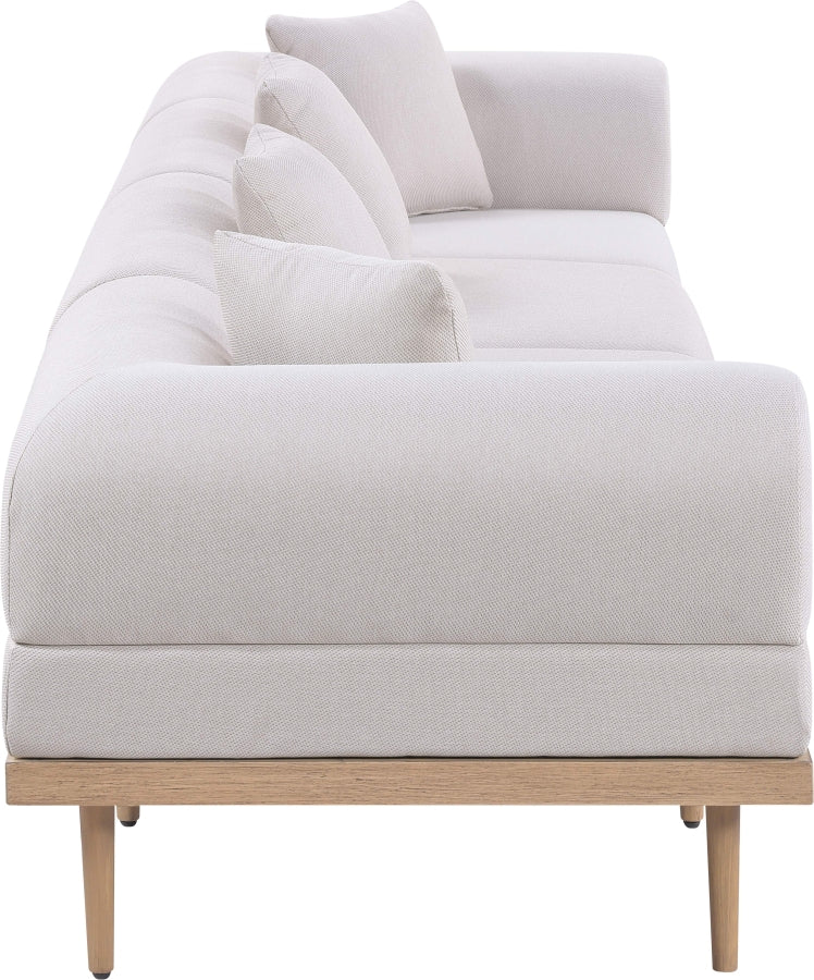 Laguna Resilient Water Resistant Fabric Upholstered Outdoor Patio 4pc. Modular Sofa - Image 9