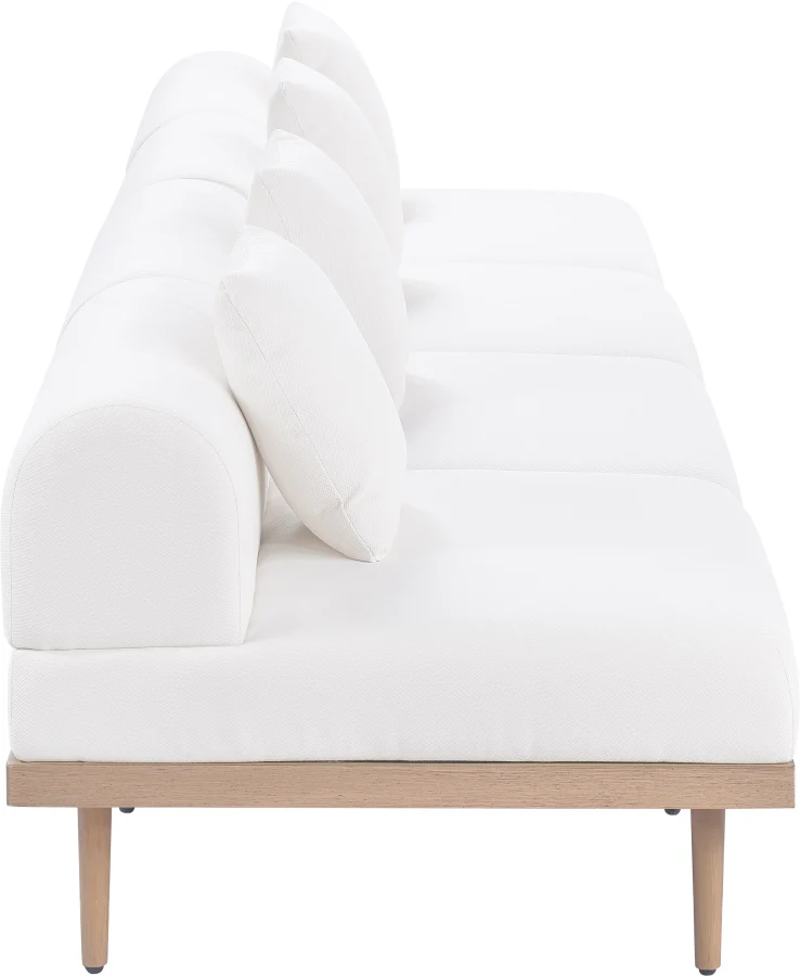 Laguna Resilient Water Resistant Fabric Upholstered Outdoor Patio 4pc. Modular Sofa - Image 3