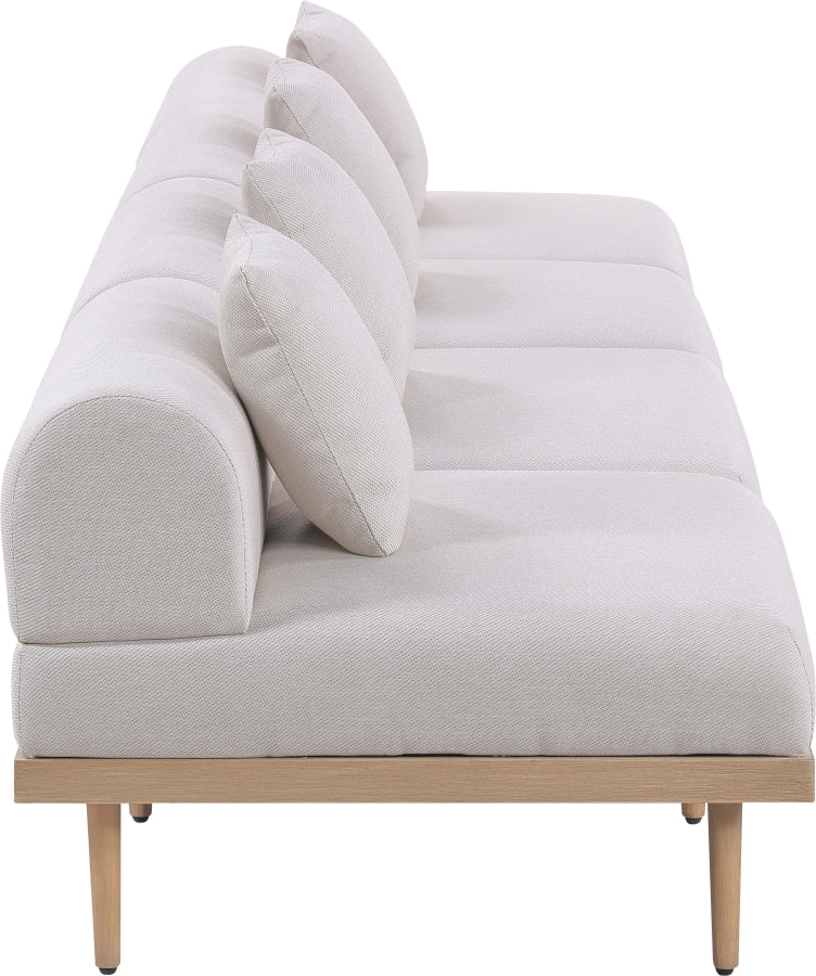 Laguna Resilient Water Resistant Fabric Upholstered Outdoor Patio 4pc. Modular Sofa - Image 9
