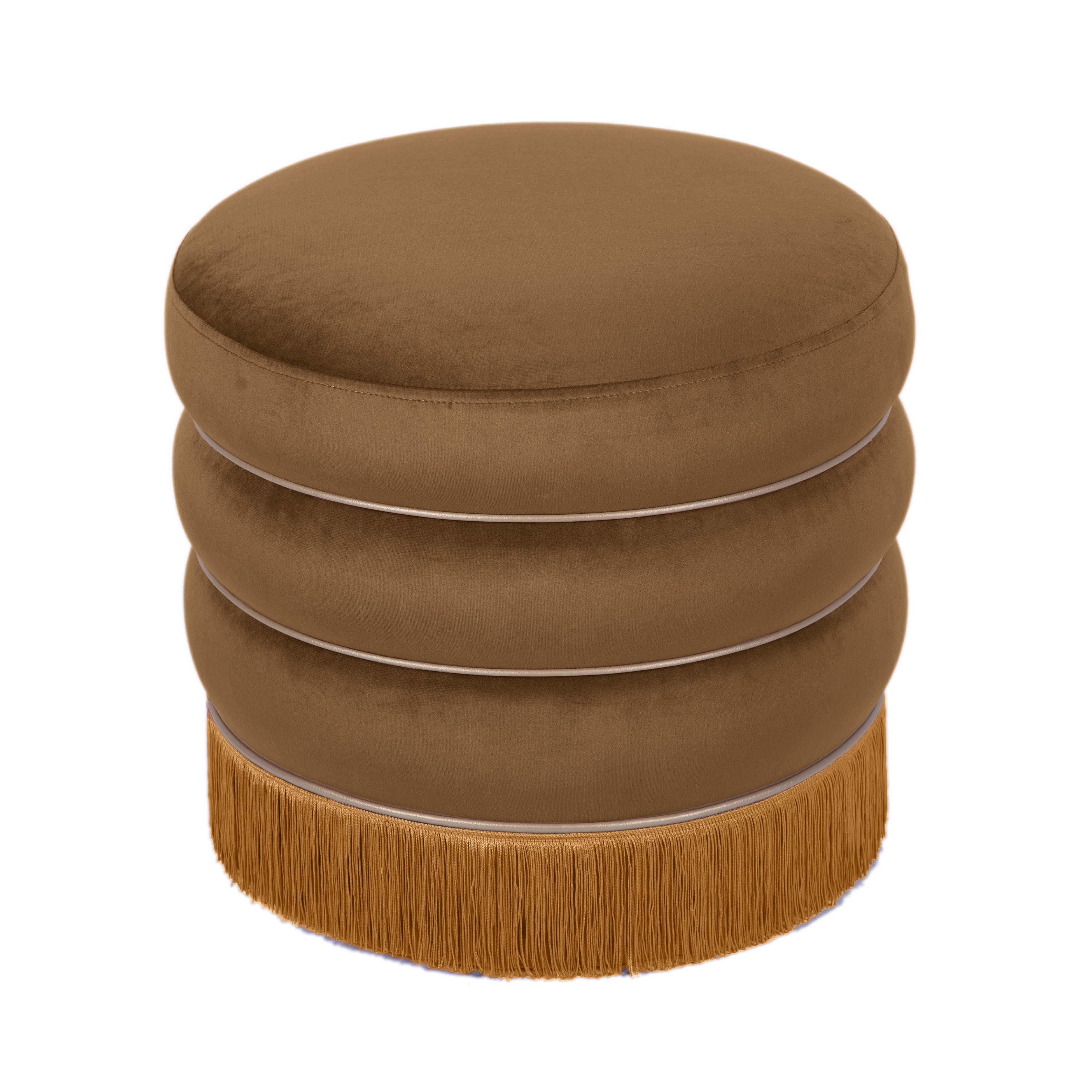 Lakka Performance Velvet Ottoman - Image 13