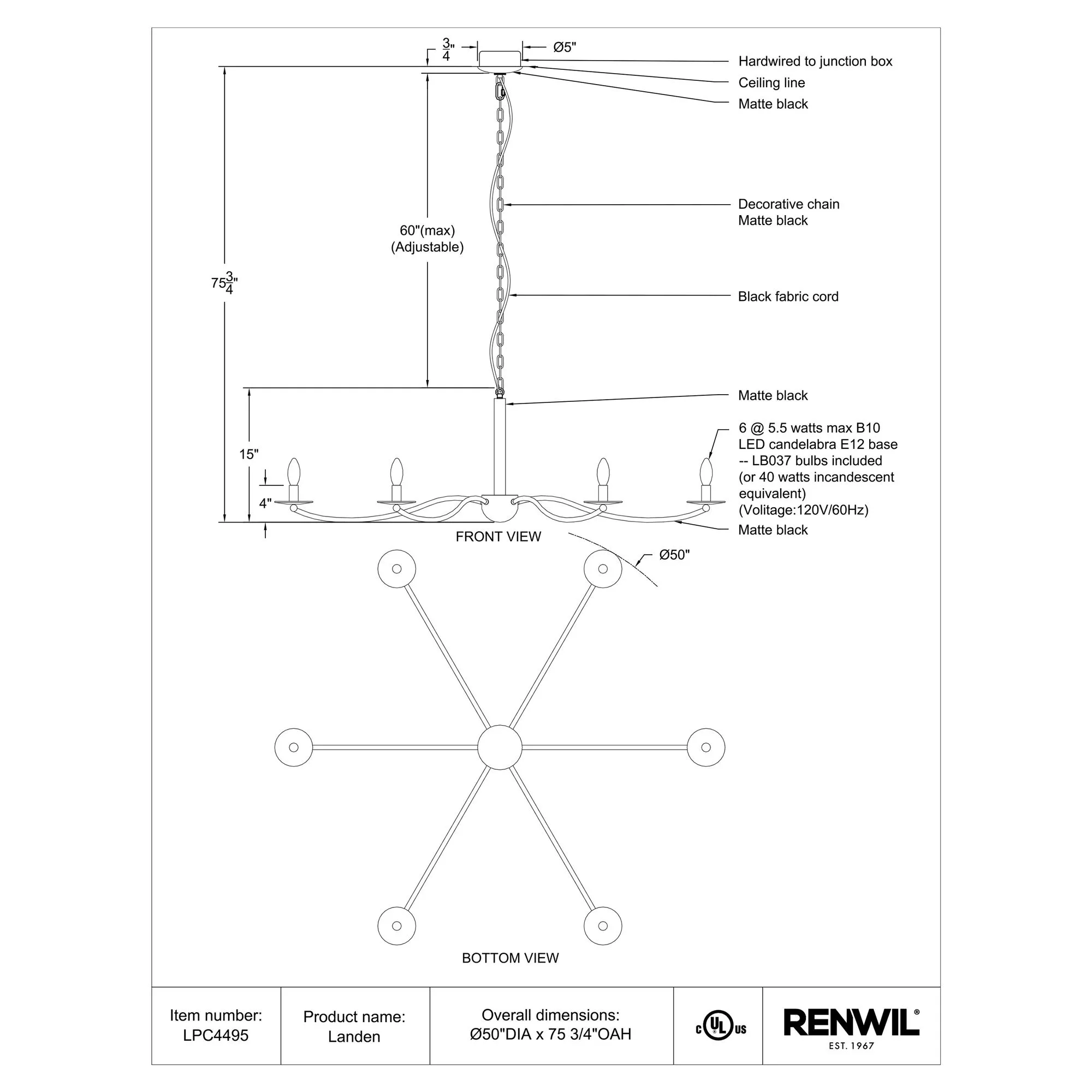 Landen Pendant Lamp - Image 7