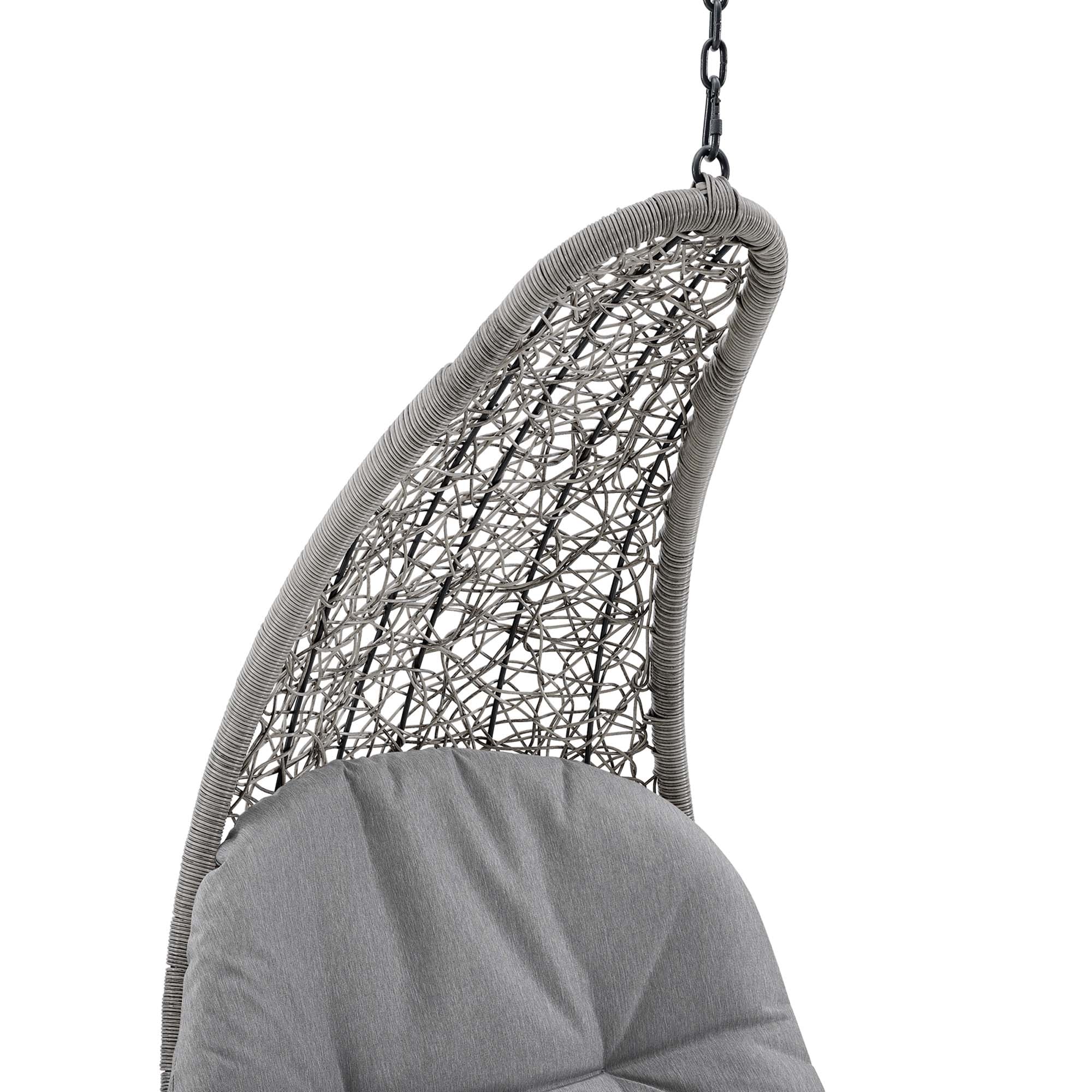 Landscape Hanging Chaise Lounge Outdoor Patio Swing Chair - Image 10
