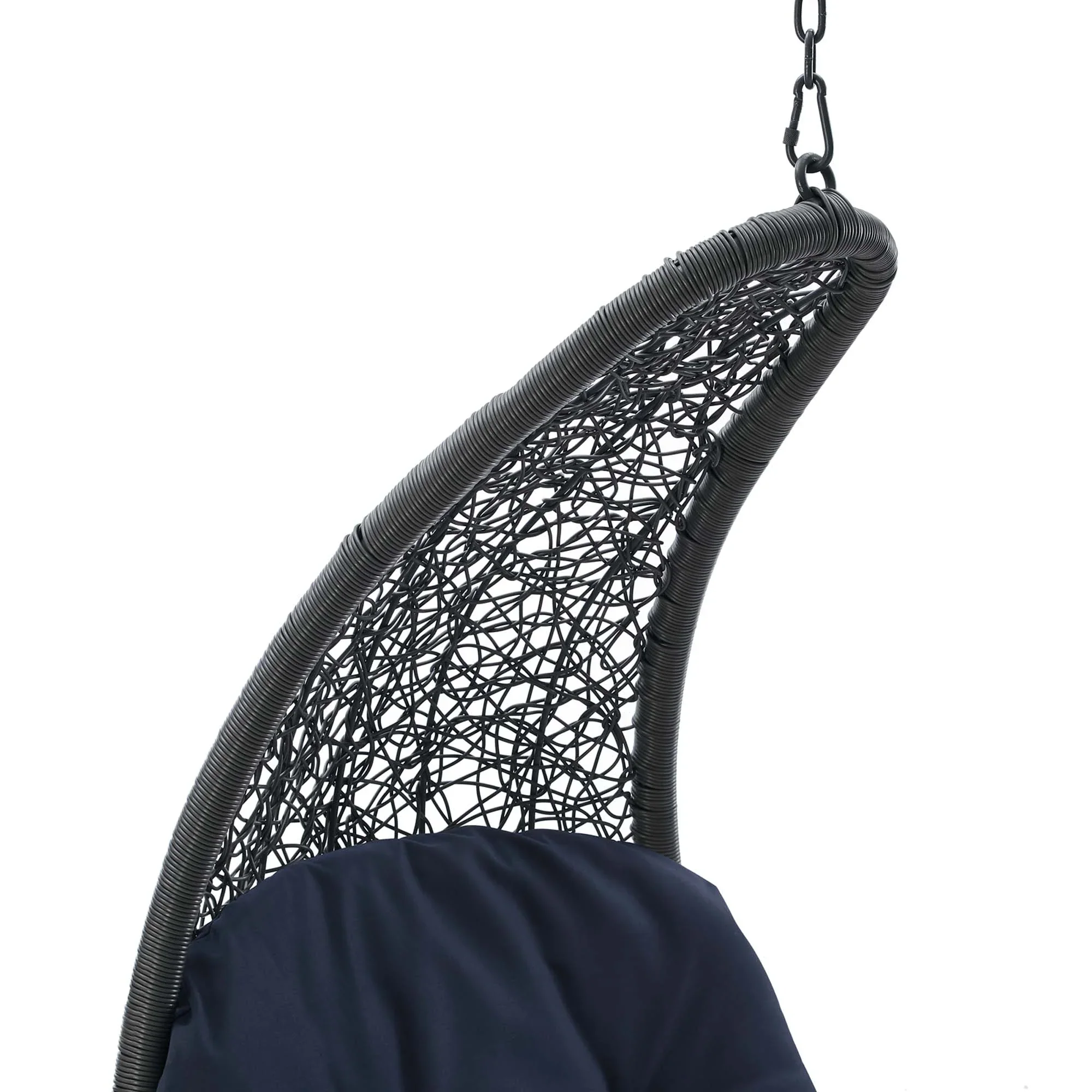 Landscape Hanging Chaise Lounge Outdoor Patio Swing Chair - Image 17