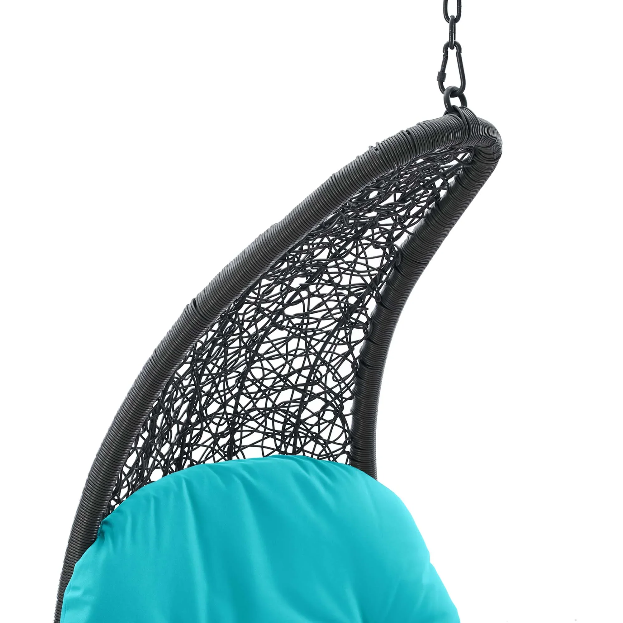 Landscape Hanging Chaise Lounge Outdoor Patio Swing Chair - Image 23