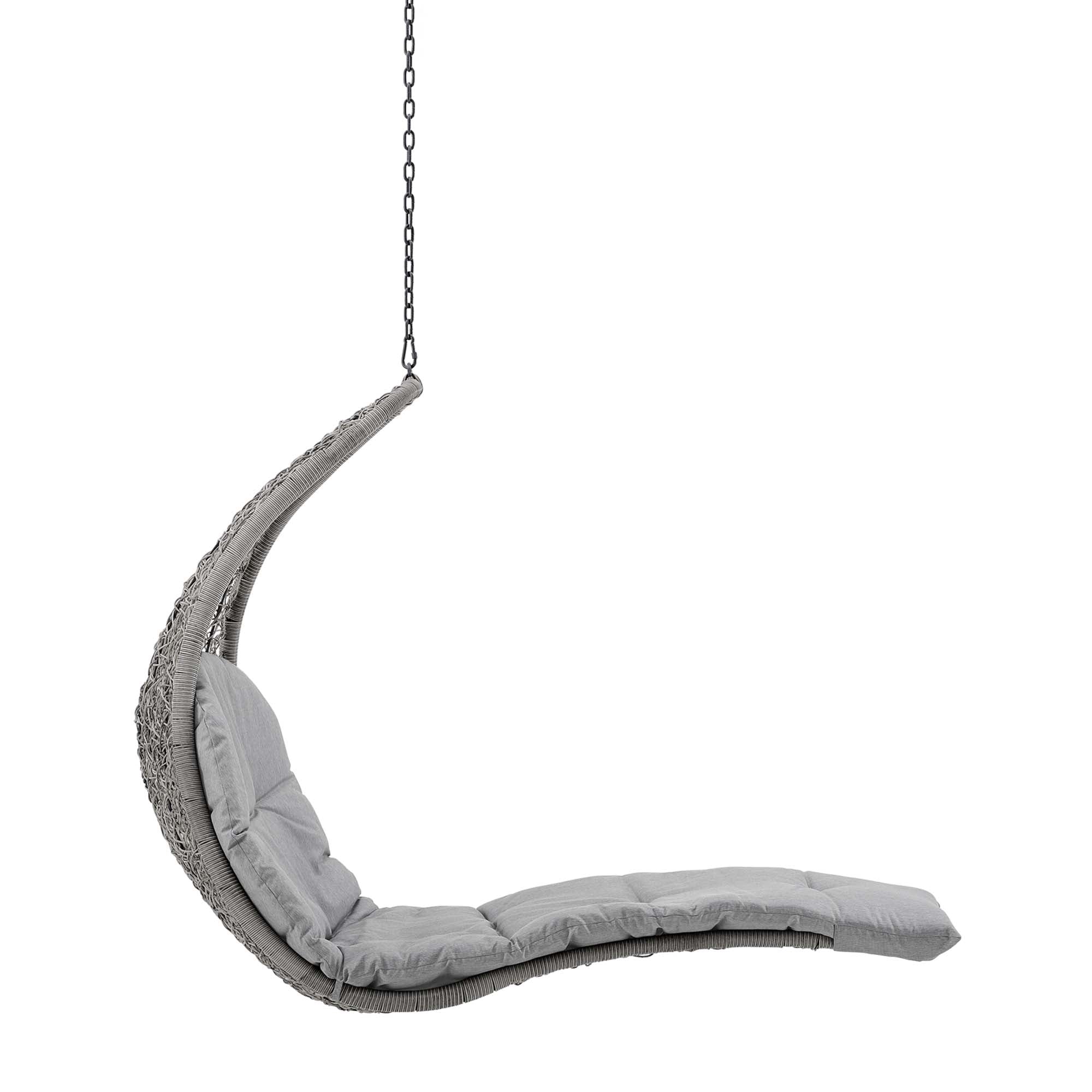 Landscape Hanging Chaise Lounge Outdoor Patio Swing Chair - Image 9