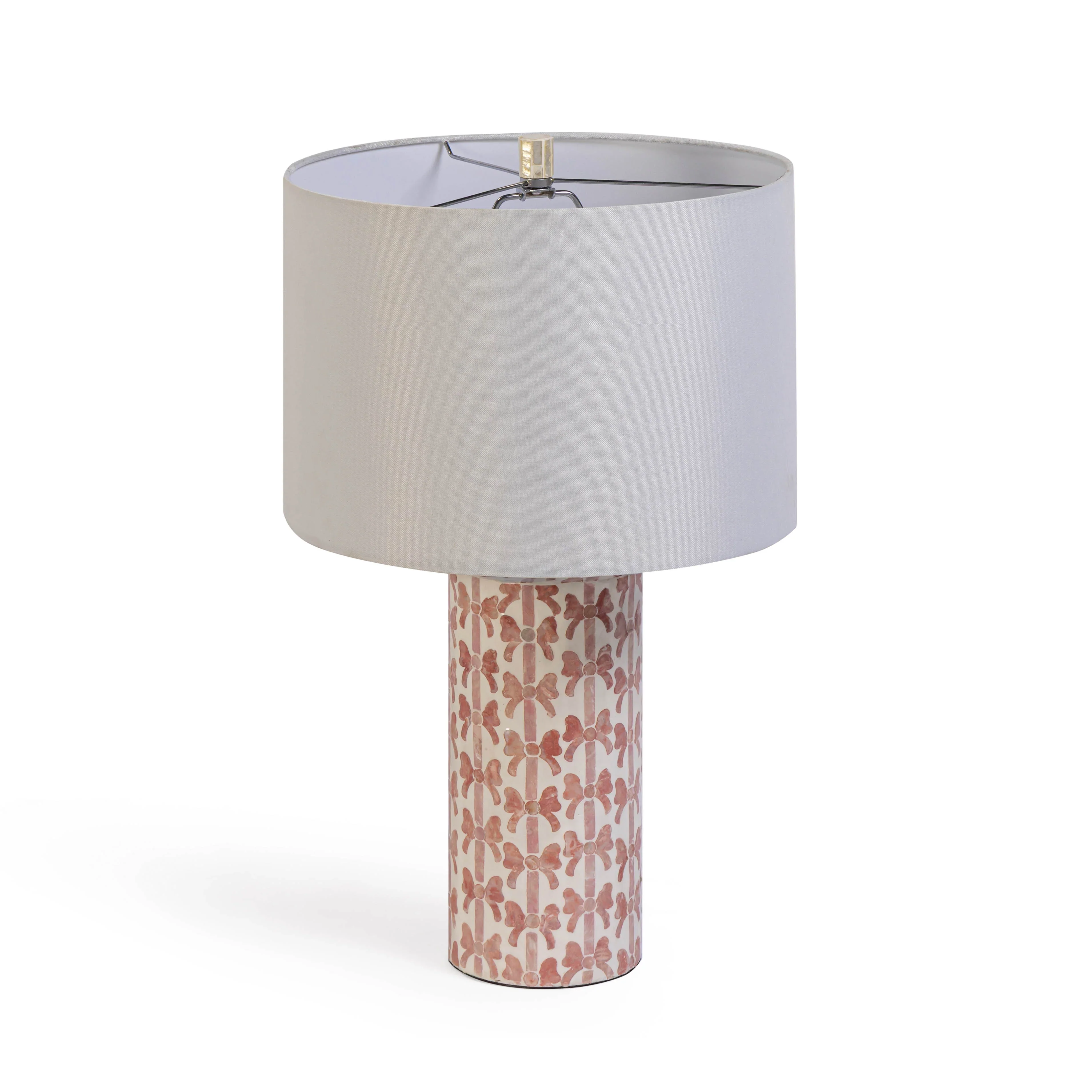 Lassy Pink Ribbon Capiz Shell Table Lamp - Image 4