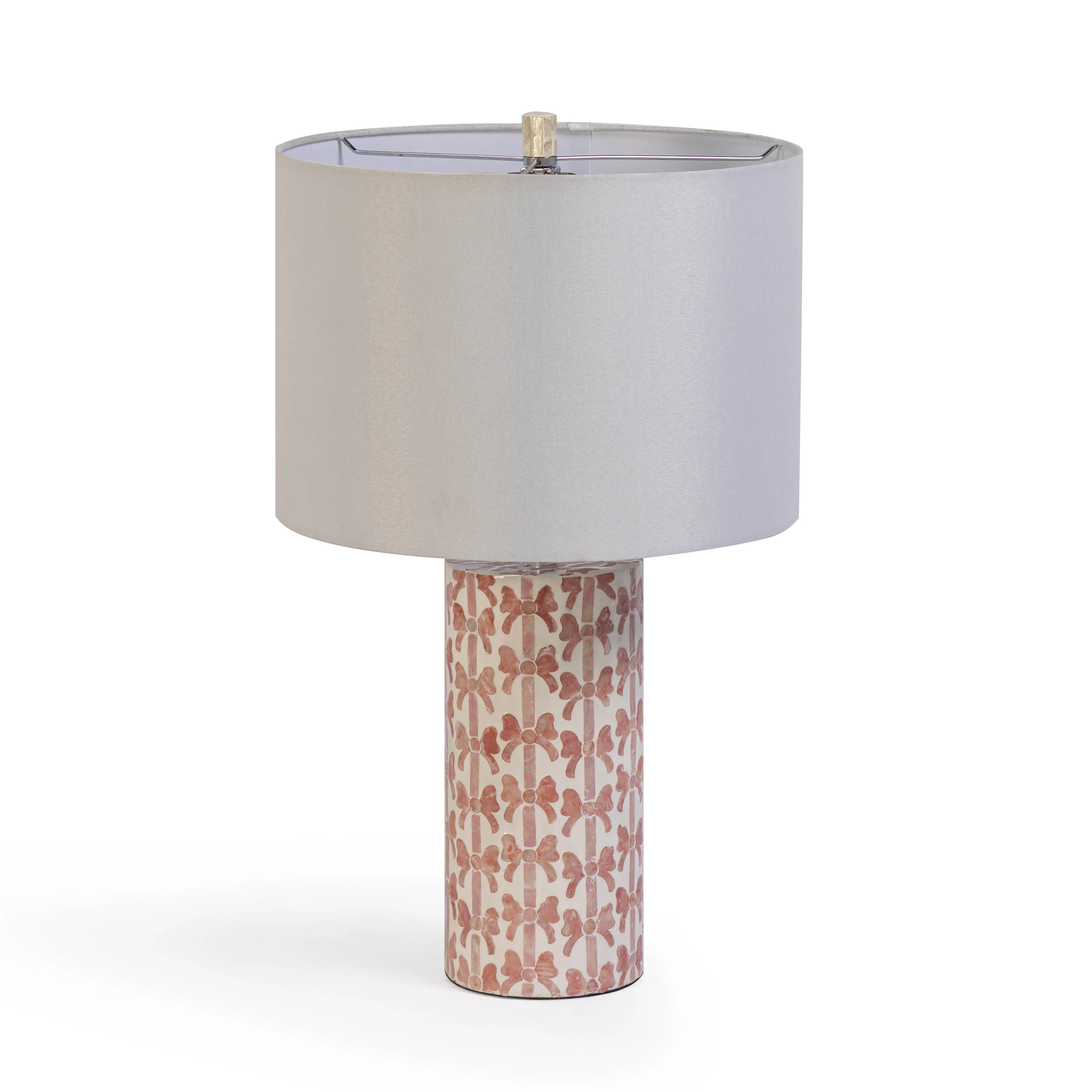Lassy Pink Ribbon Capiz Shell Table Lamp - Image 5