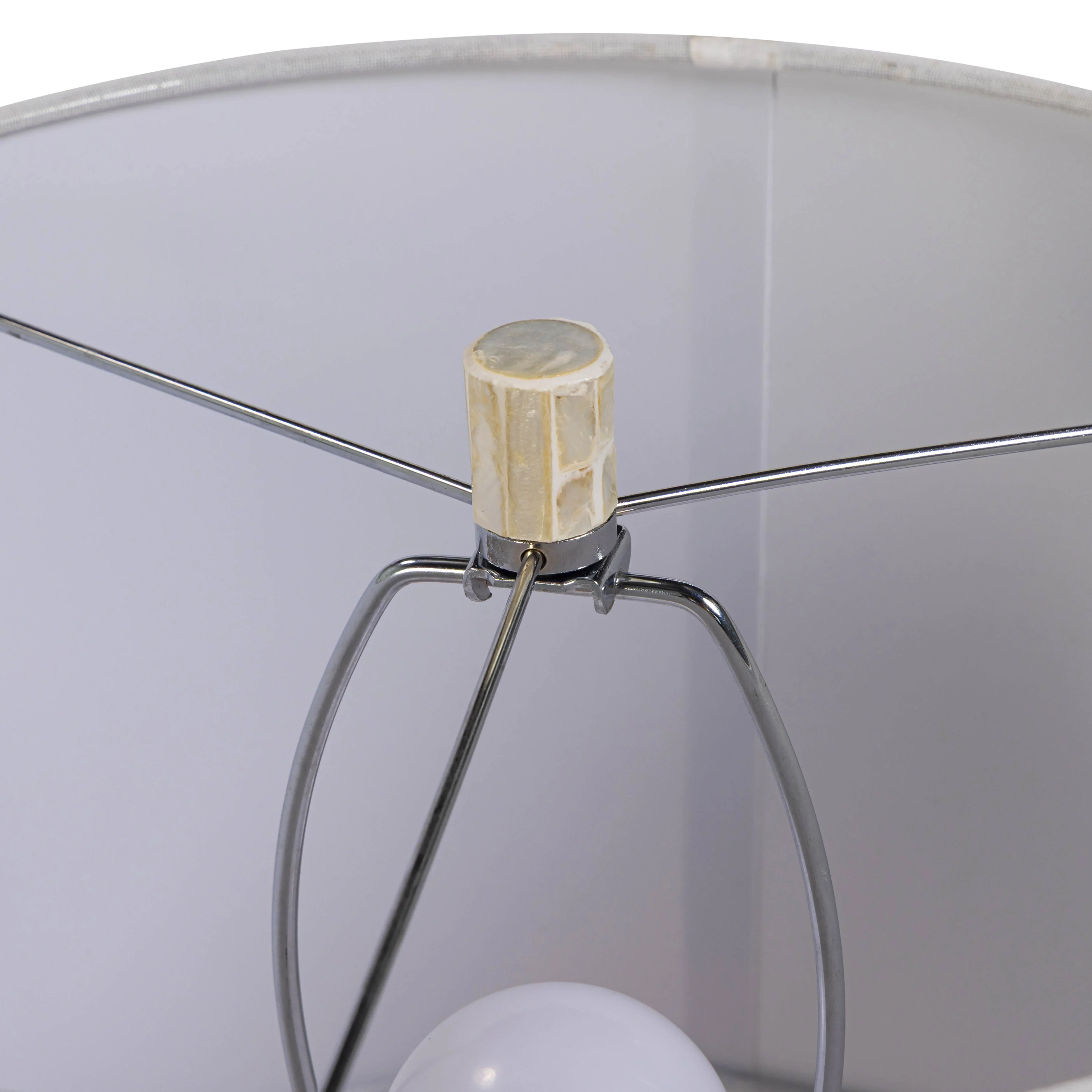 Lassy Pink Ribbon Capiz Shell Table Lamp - Image 7