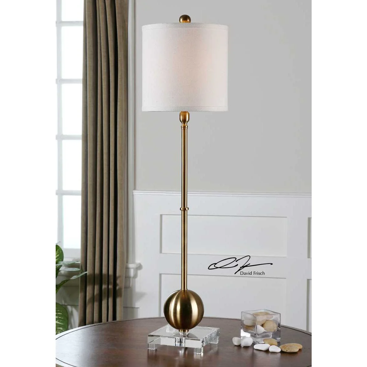Laton Buffet Lamp, Brass - Image 7