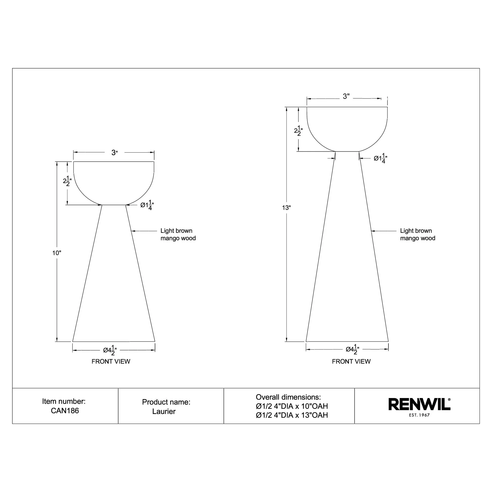 Laurier Candle Holder Set Of 2 - Image 7
