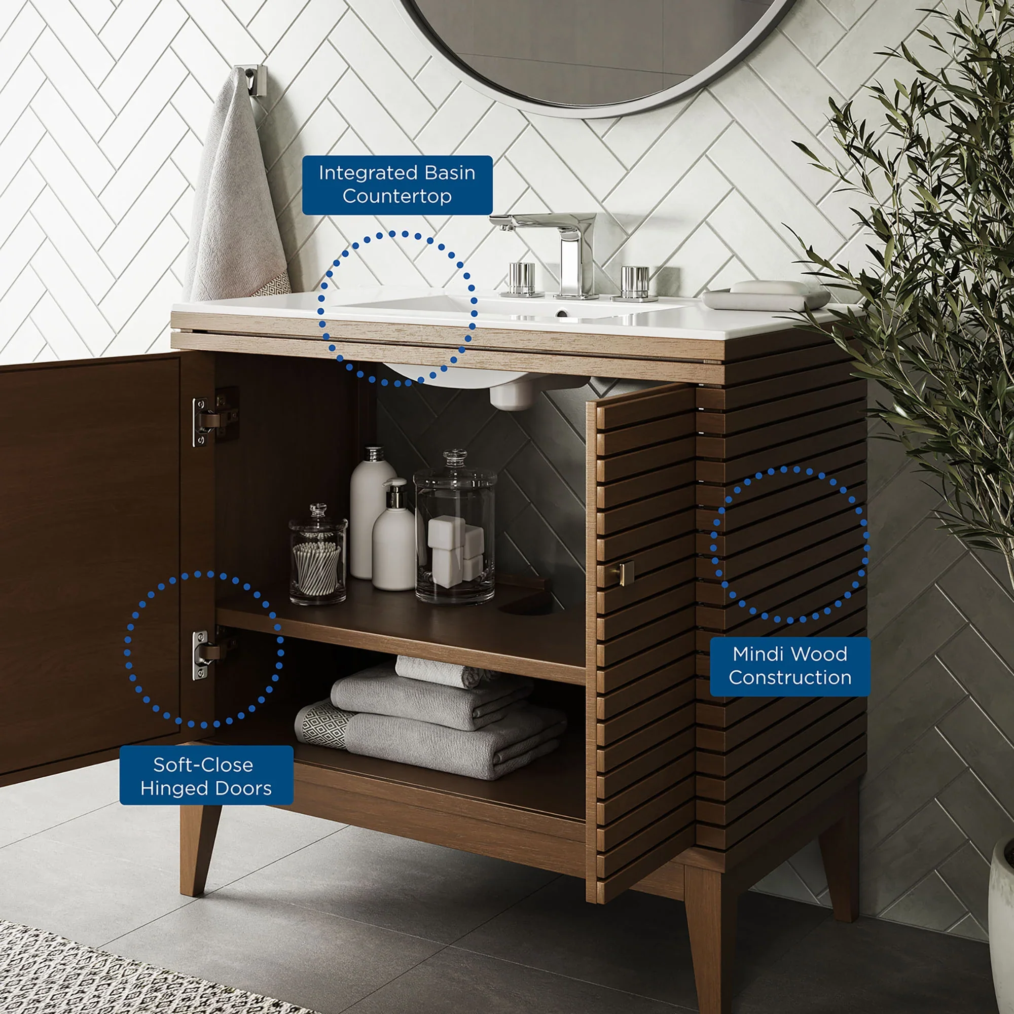 Ledger Bathroom Vanity Basin Included - Image 18