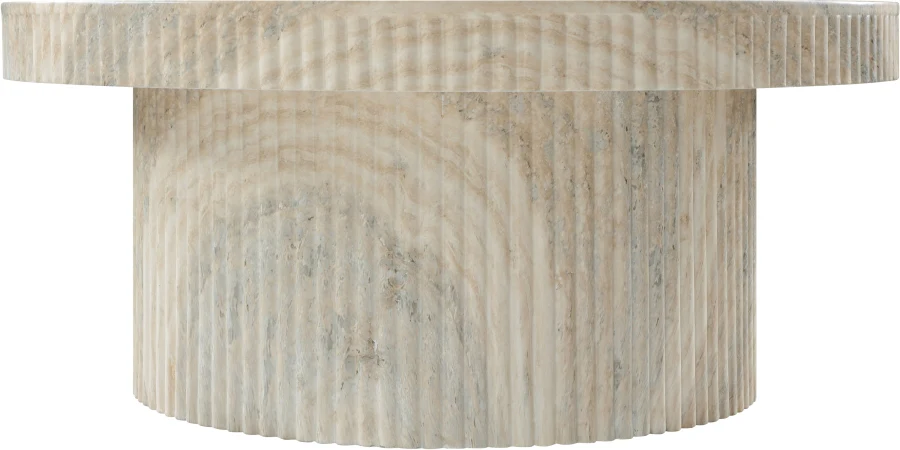 Legatto Travertine Finish Indoor/Outdoor Concrete Coffee Table - Image 5