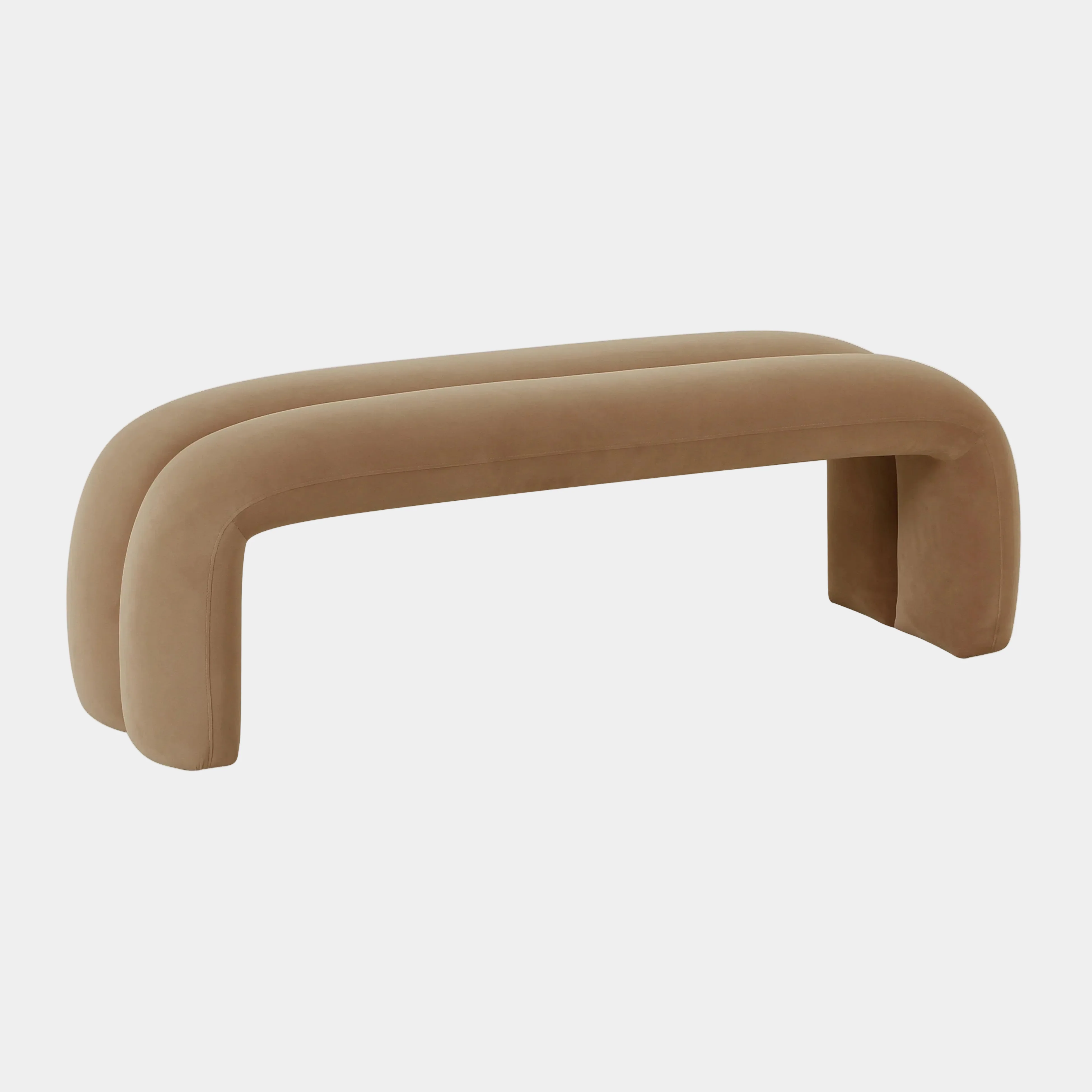 Leigh 56" Performance Velvet Channeled Bench - Image 15