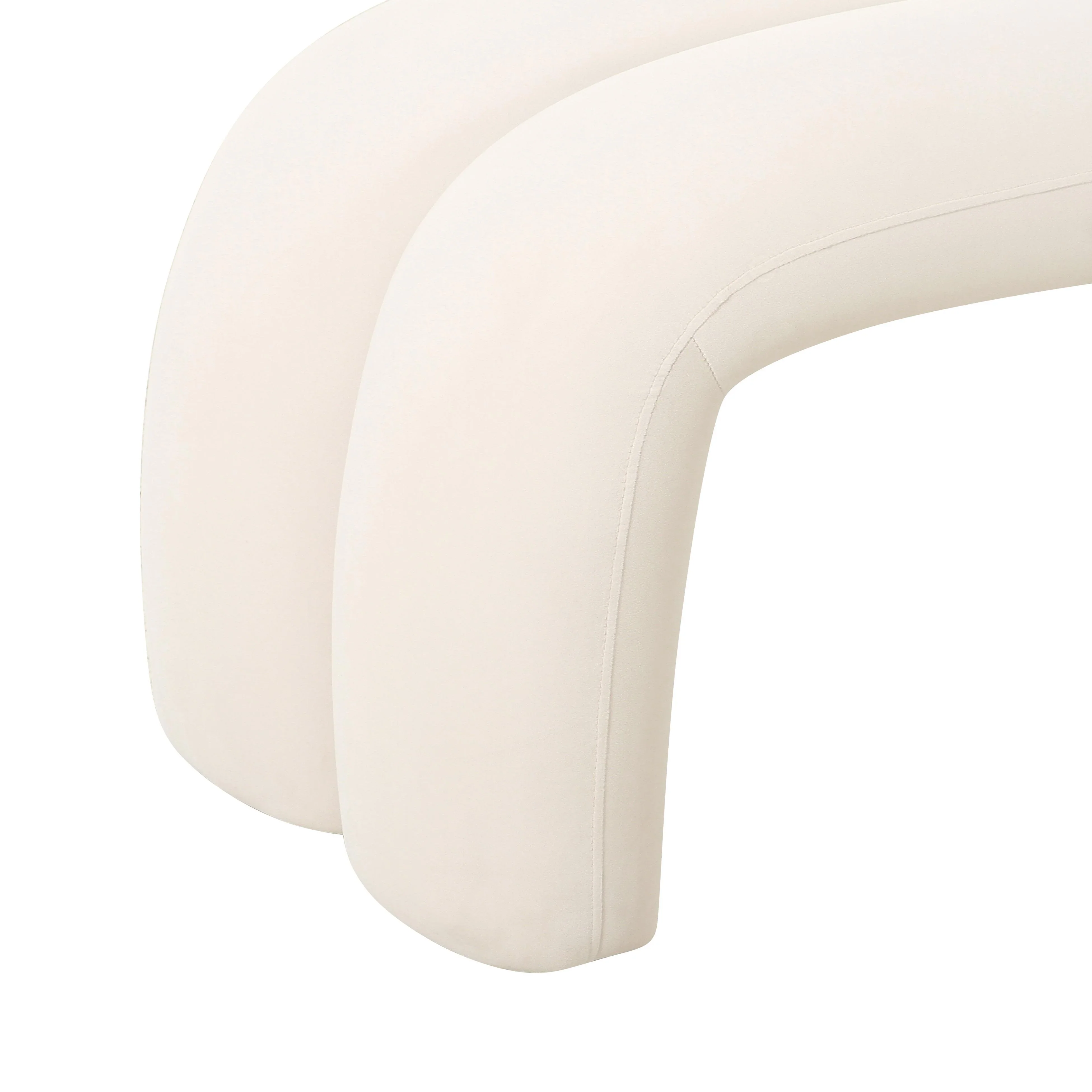 Leigh 56" Performance Velvet Channeled Bench - Image 6
