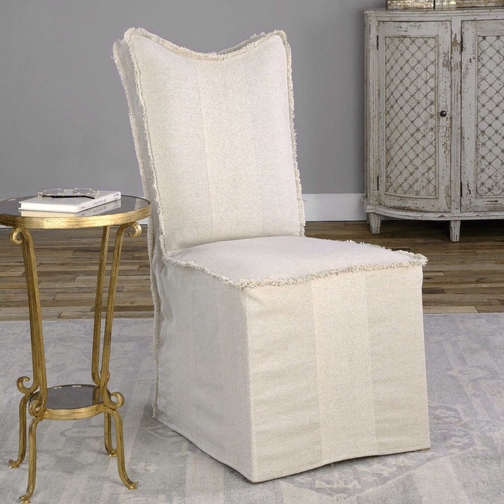Lenore Armless Chair, Flax, 2 Per Box, Priced Each - Image 2
