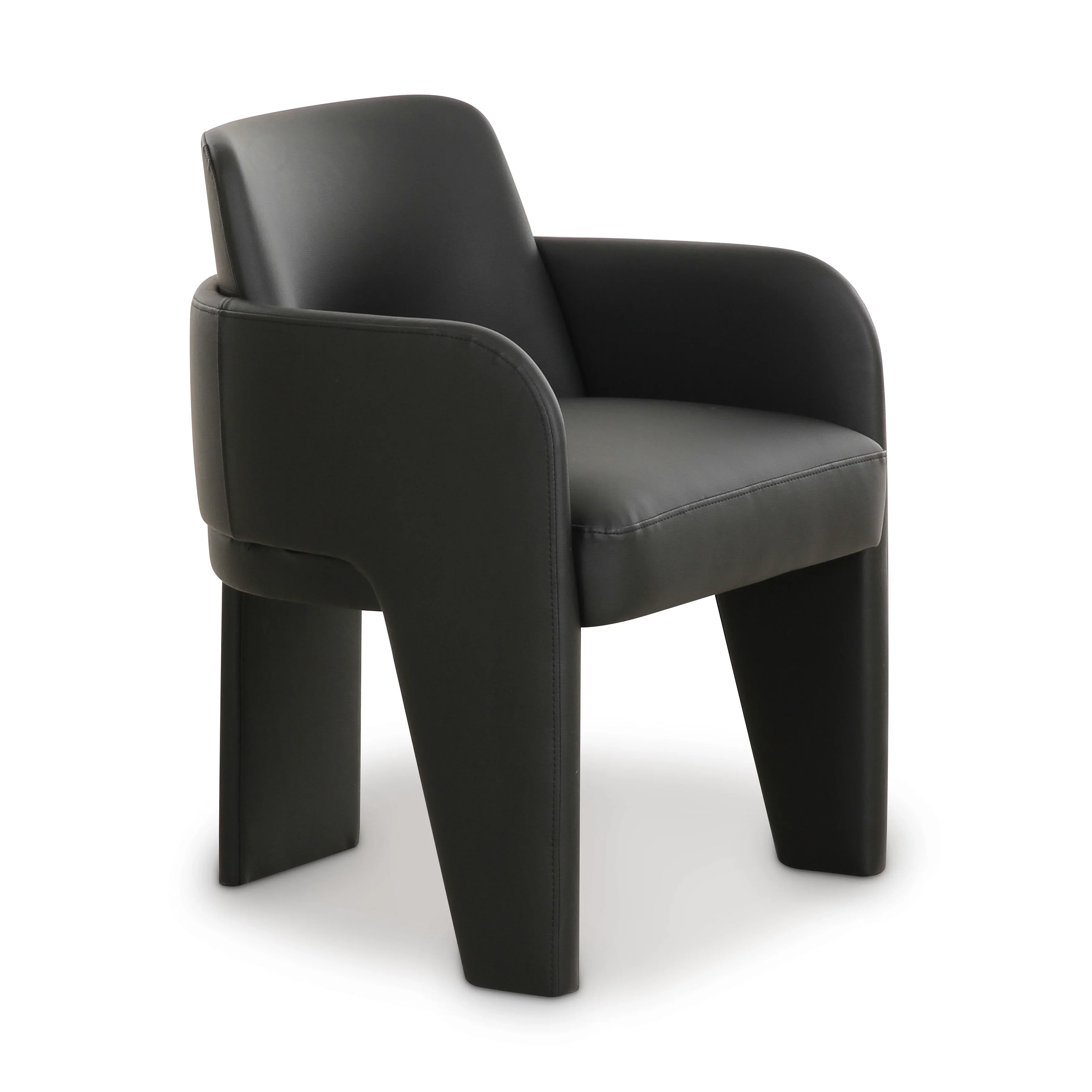 Leo Performance Vegan Leather Dining Chair - Image 9