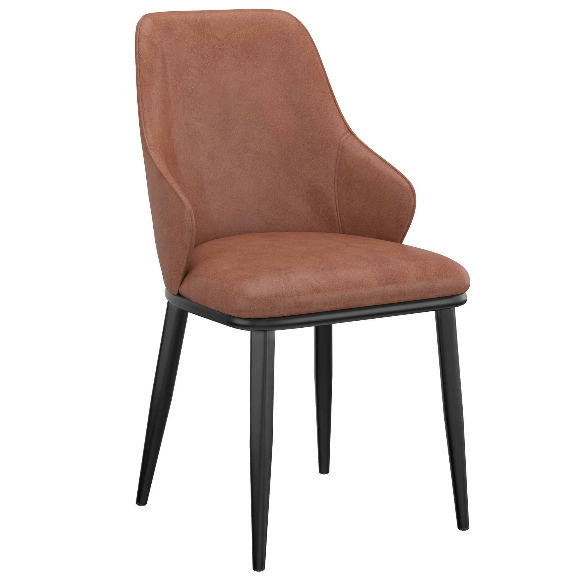 Leon/Kash 5pc Dining Set in Black Table with Saddle Chair - Image 6