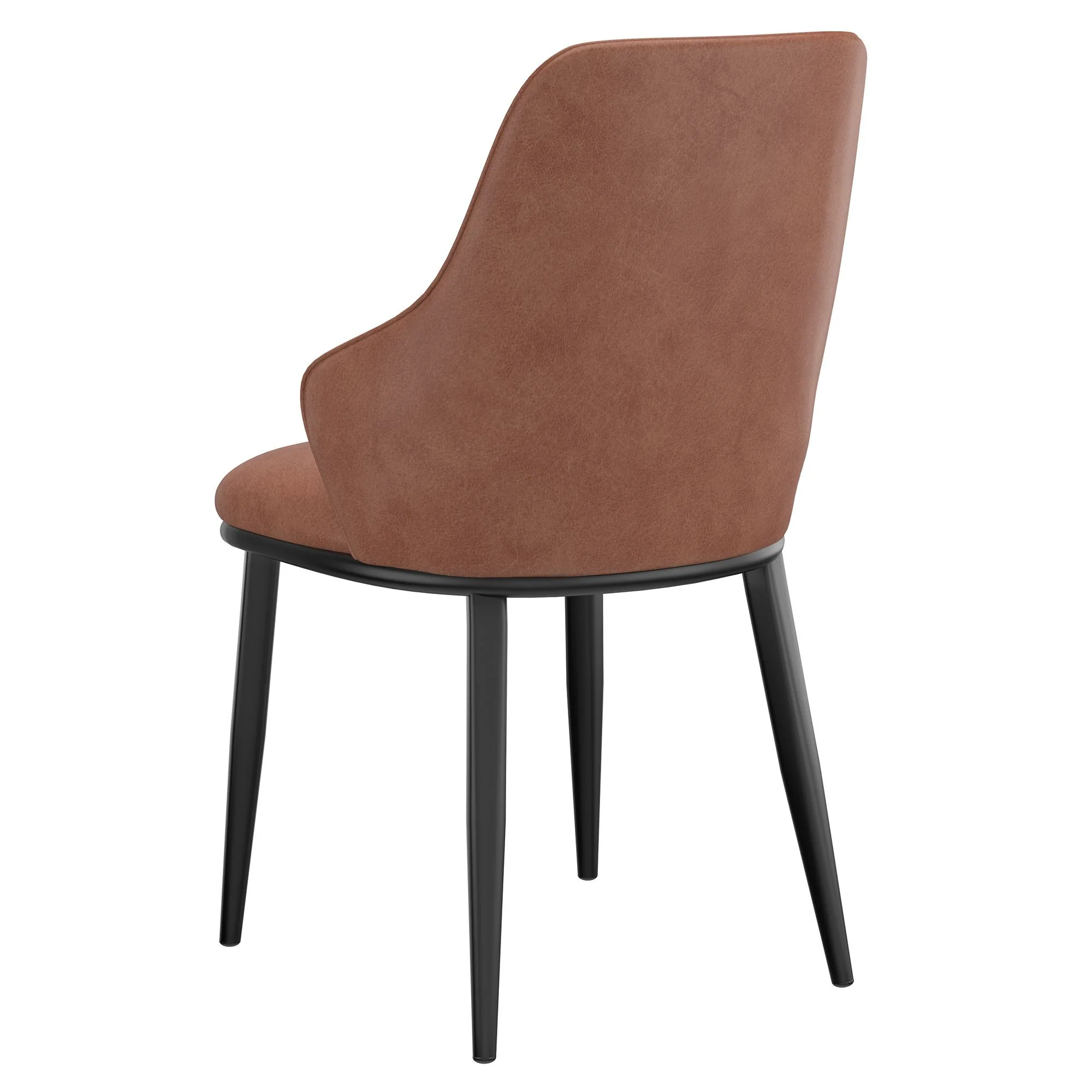 Leon/Kash 5pc Dining Set in Black Table with Saddle Chair - Image 7