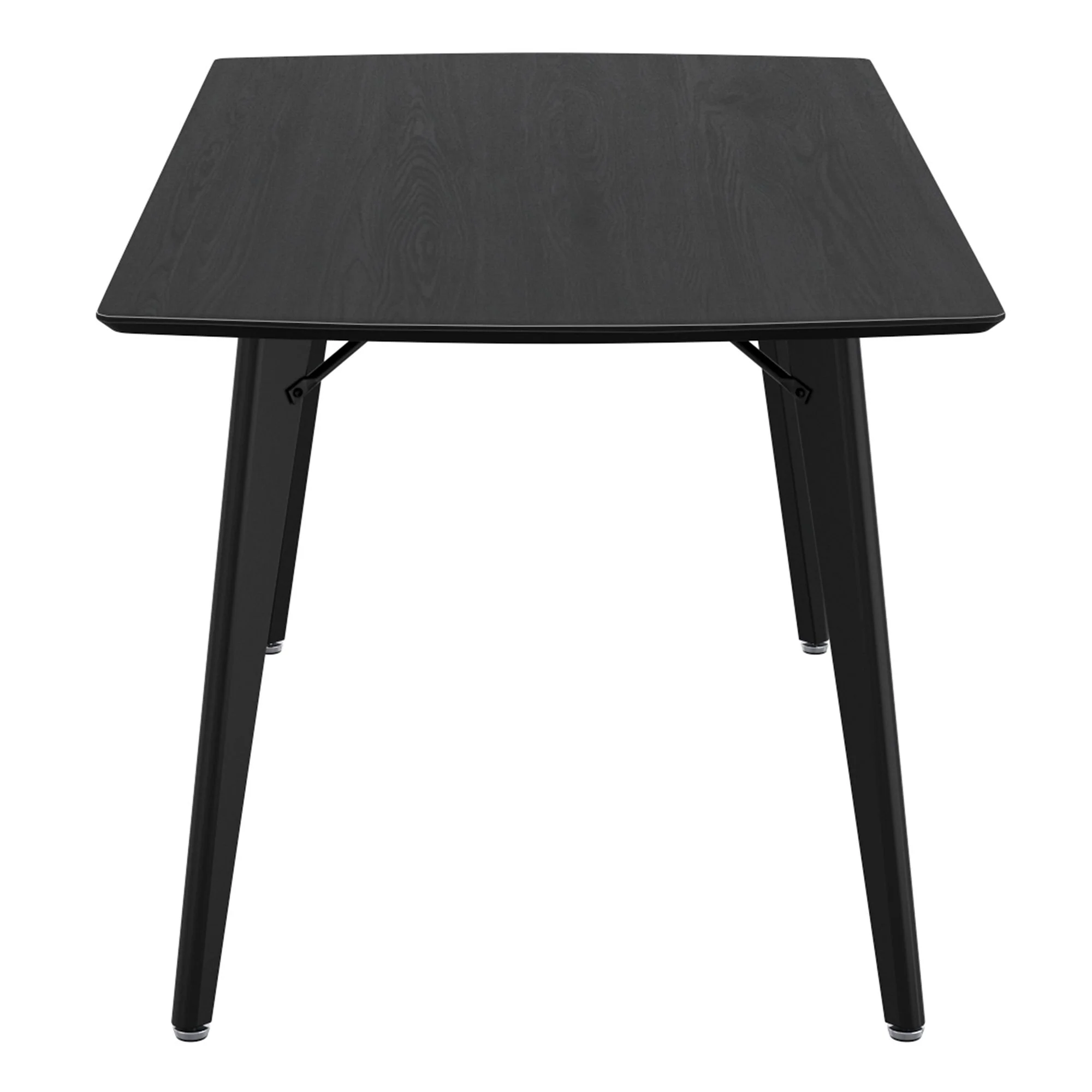 Leon/Olis 5pc Dining Set in Black Table with Beige Chair - Image 5