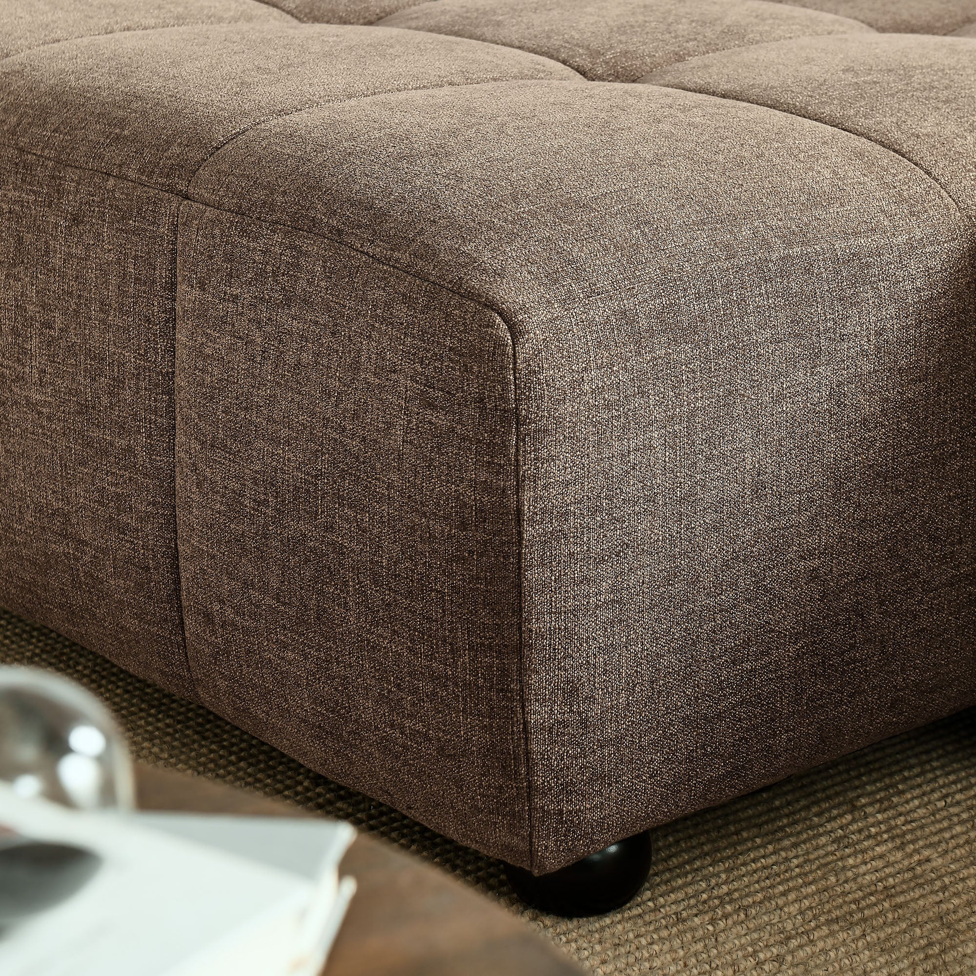 Liana Left-Facing Upholstered Fabric Modular Sofa with Chaise - Image 19