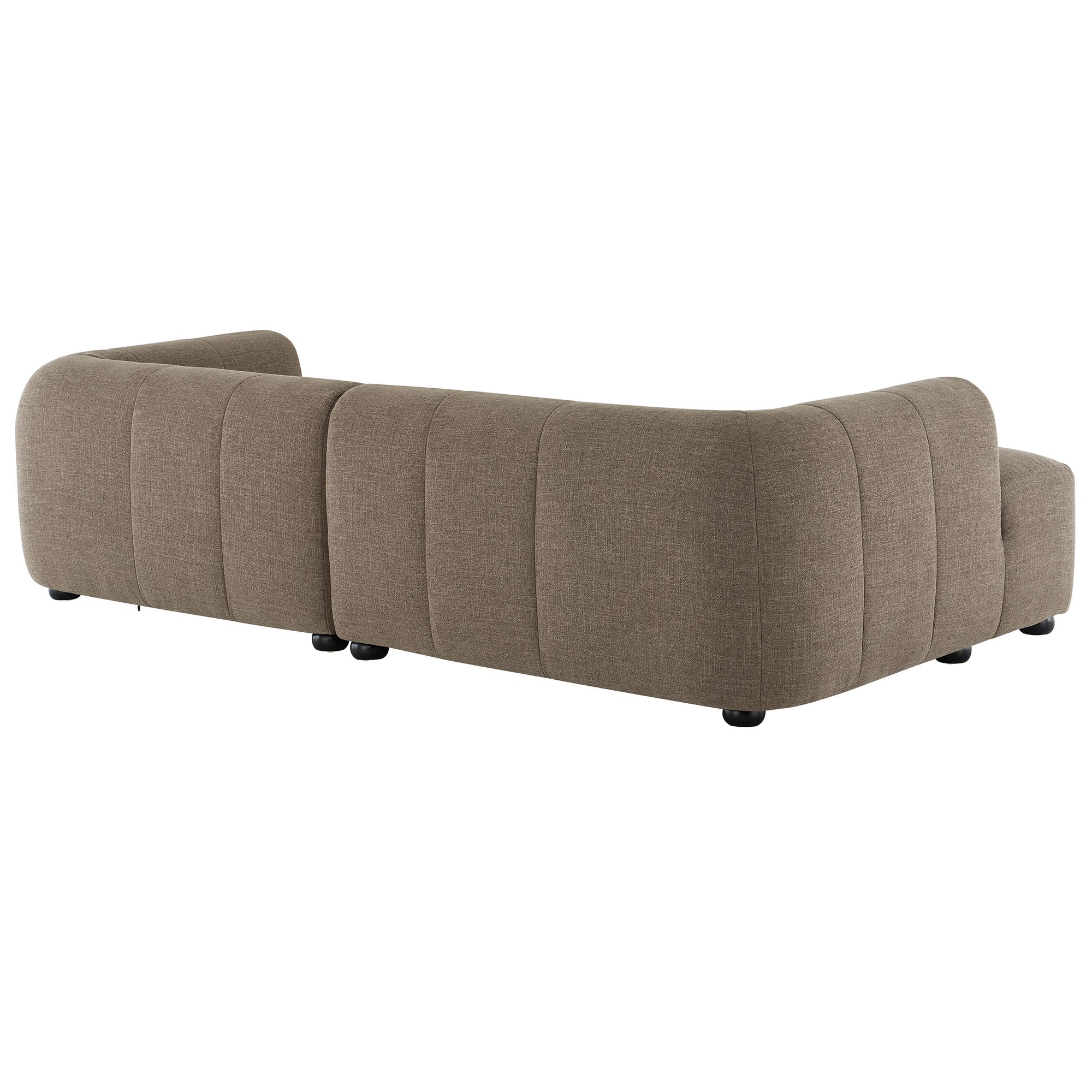 Liana Left-Facing Upholstered Fabric Modular Sofa with Chaise - Image 23
