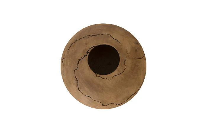 Lightning Vase, Mango Wood, Low 13"-14"Dia - Image 2