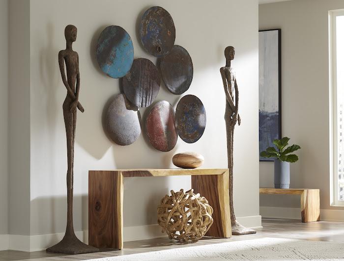Lightning Vase, Mango Wood, Low 13"-14"Dia - Image 7