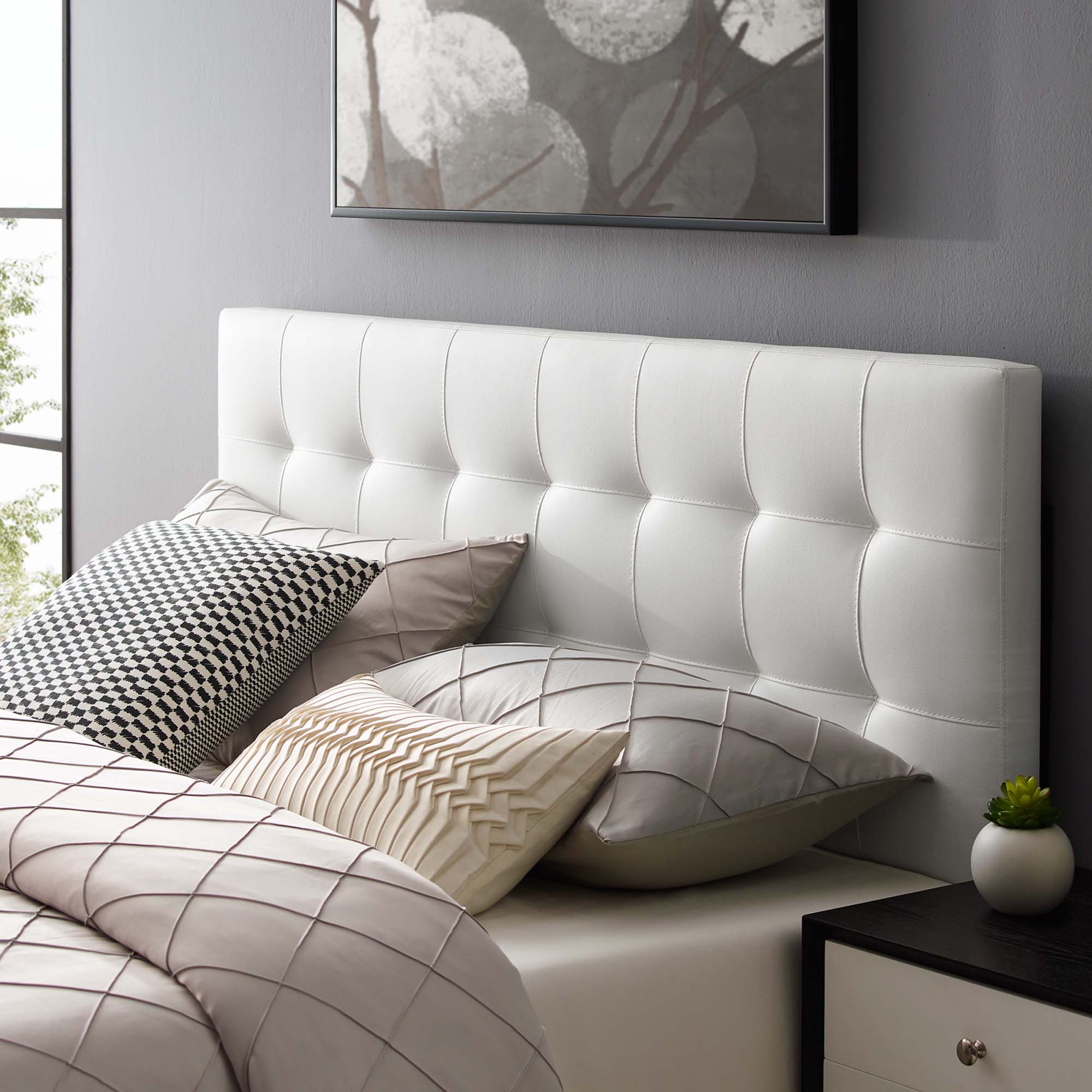 Lily Upholstered Vinyl Headboard - Image 14