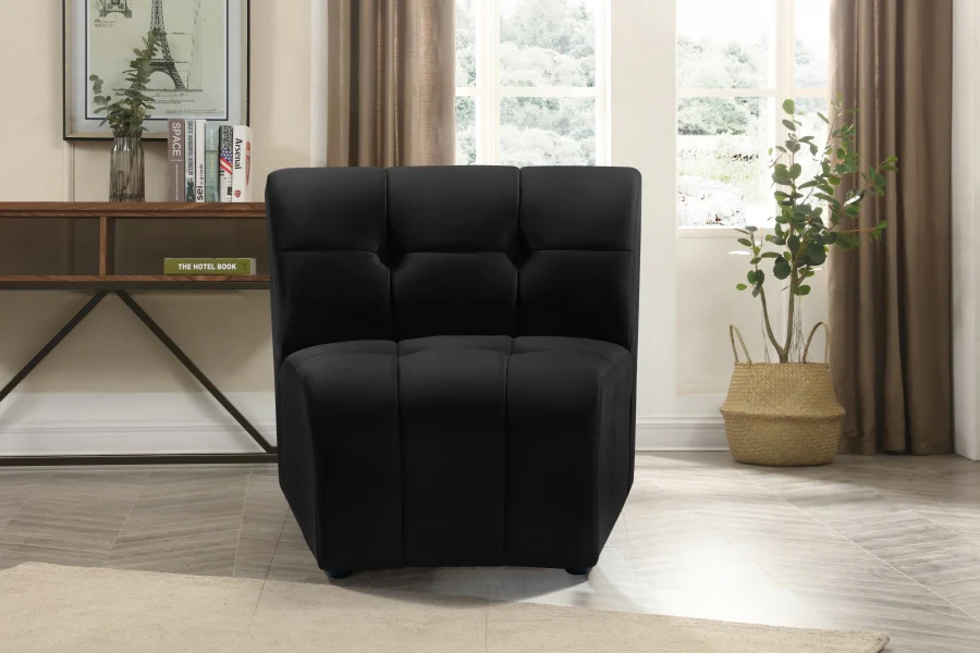 Limitless Velvet Upholstered Modular Chair - Image 2
