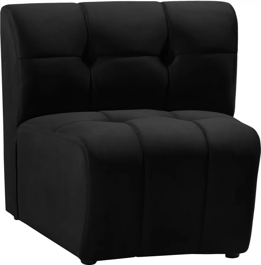 Limitless Velvet Upholstered Modular Chair - Image 3