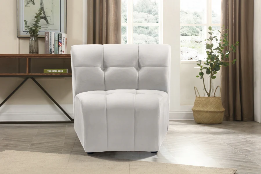 Limitless Velvet Upholstered Modular Chair - Image 30